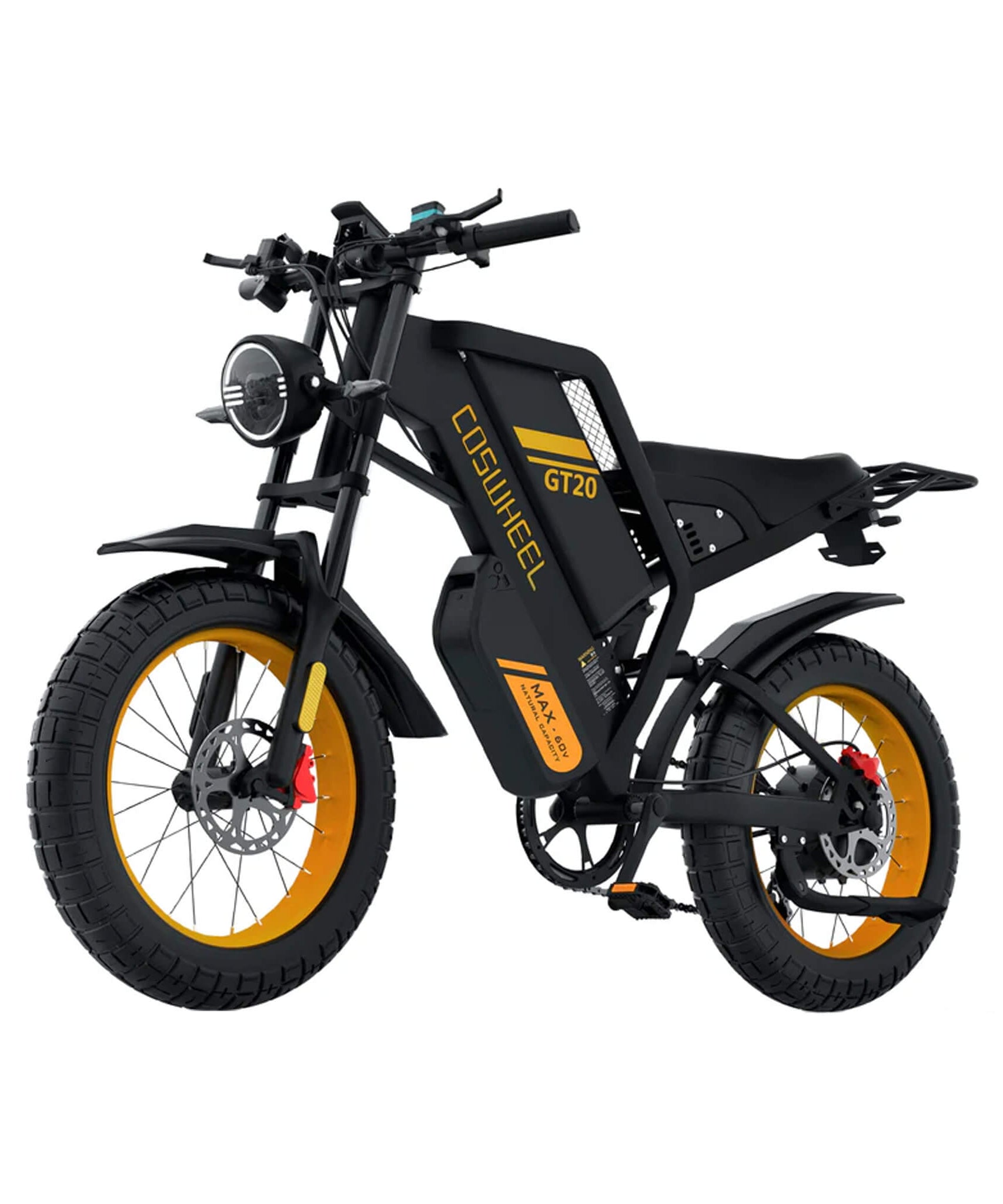 Coswheel GT20 Max 60V/40AH 2000W Dual-Battery Fat Tire Electric Bike (SAK30971)