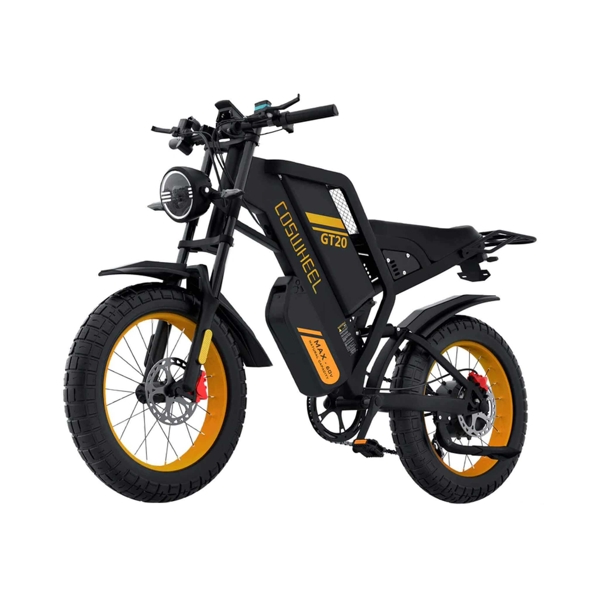 Coswheel GT20 Max 60V/40AH 2000W Dual-Battery Fat Tire Electric Bike (SAK30971)