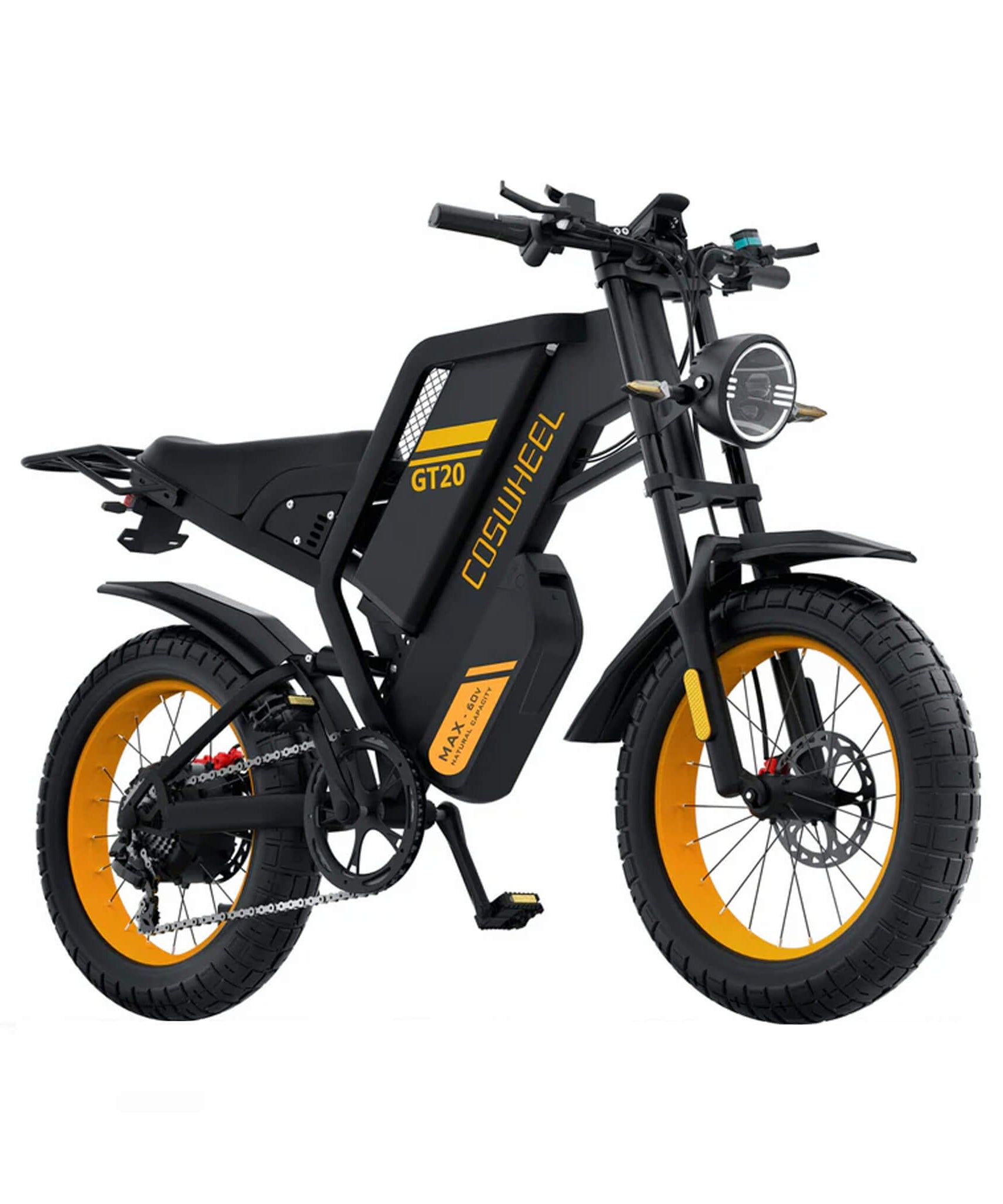 Coswheel GT20 Max 60V/40AH 2000W Dual-Battery Fat Tire Electric Bike (SAK30971)
