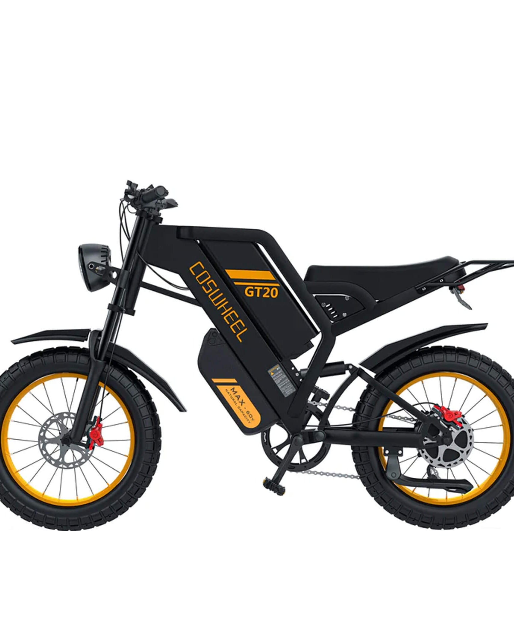 Coswheel GT20 Max 60V/40AH 2000W Dual-Battery Fat Tire Electric Bike (SAK30971)