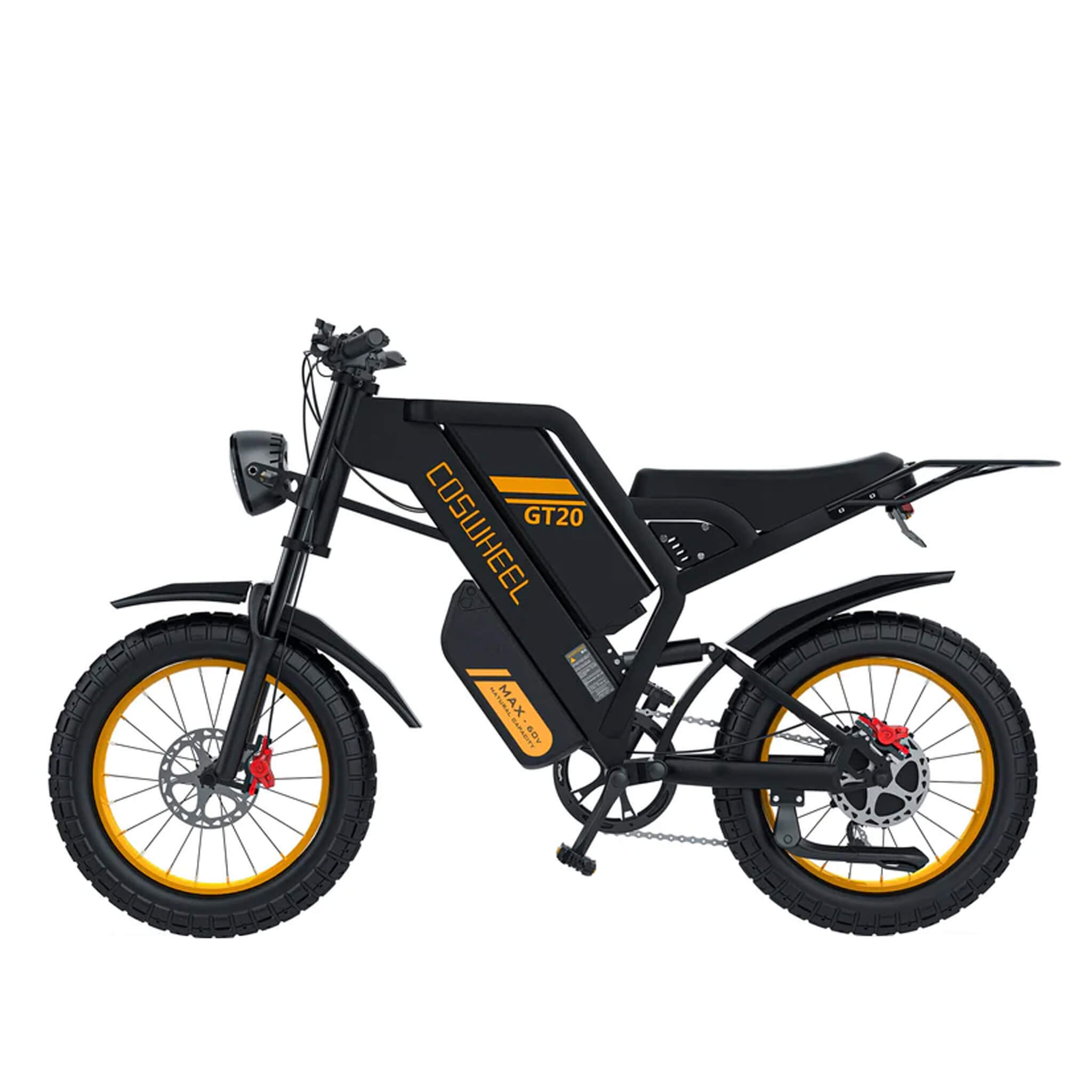 Coswheel GT20 Max 60V/40AH 2000W Dual-Battery Fat Tire Electric Bike (SAK30971)