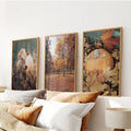 Autumn Farmhouse Prints. Cow, Fall Trees, Pumpkin Decor