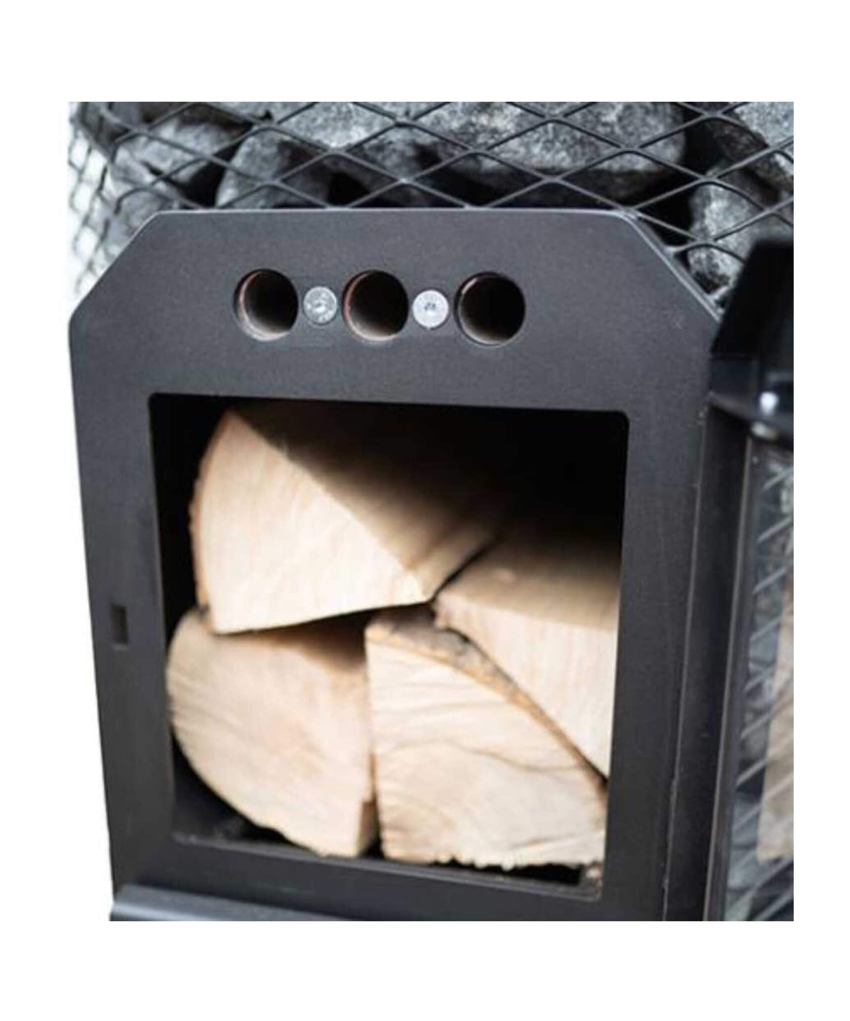 Cozy Heat O Floor Mount Wood-Burning Sauna Stove With Sauna Stones [COZY O] (SAK19475)