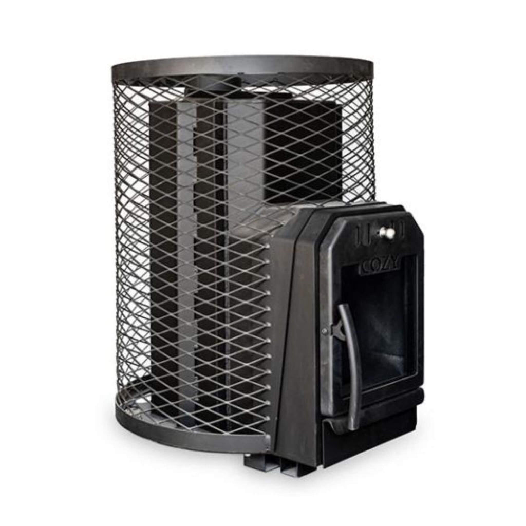 Cozy Heat O Thru-Wall Wood Burning Sauna Stove With Sauna Stones [COZY O-TW] (SAK93612)