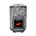 Cozy Heat O Thru-Wall Wood Burning Sauna Stove With Sauna Stones [COZY O-TW] (SAK93612)