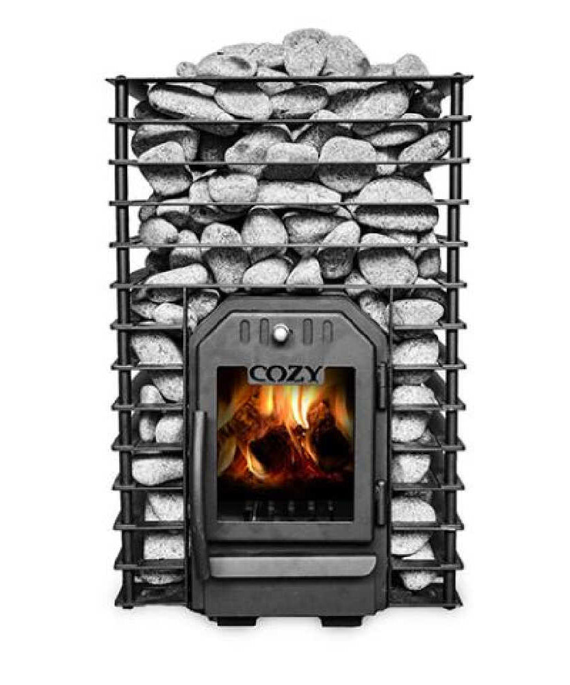Cozy Heat Quattro Wood-Fired Sauna Stove With Sauna Stones [COZY QUATTRO] (SAK23947)