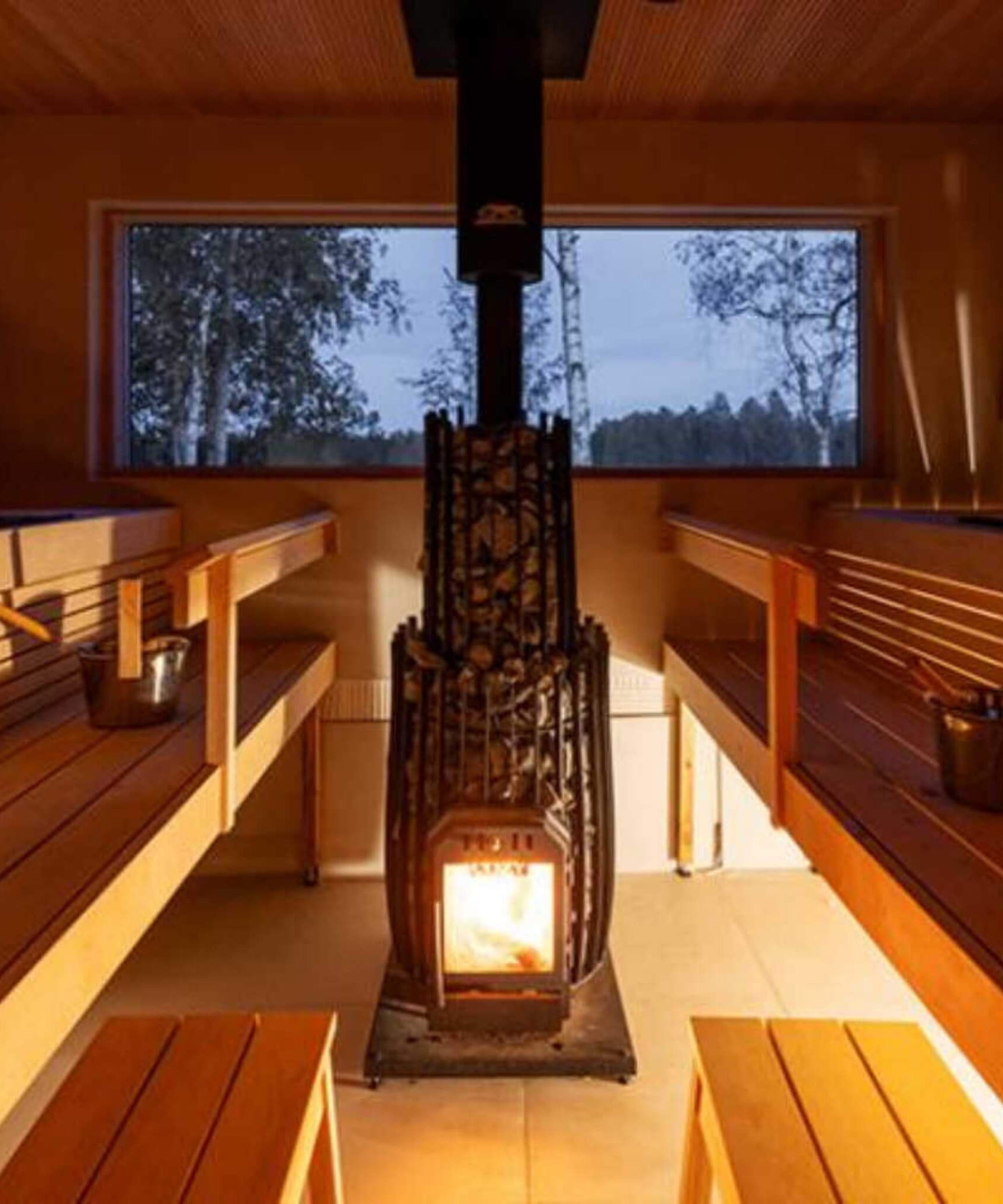 Cozy Heat SW Cylindrical Shape Sauna Stove With Sauna Stones [COZY SW] (SAK48563)