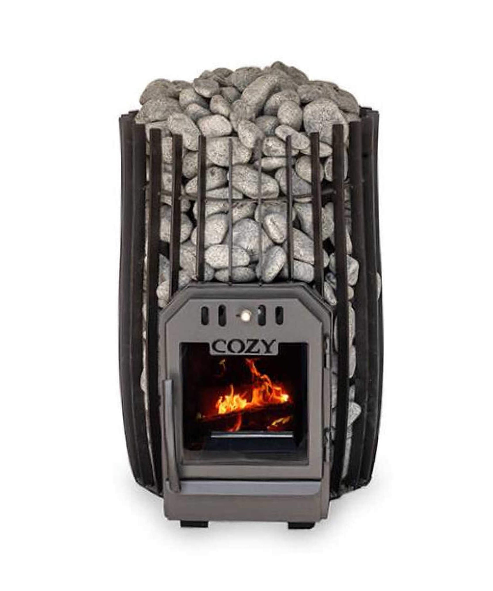 Cozy Heat SW Cylindrical Shape Sauna Stove With Sauna Stones [COZY SW] (SAK48563)