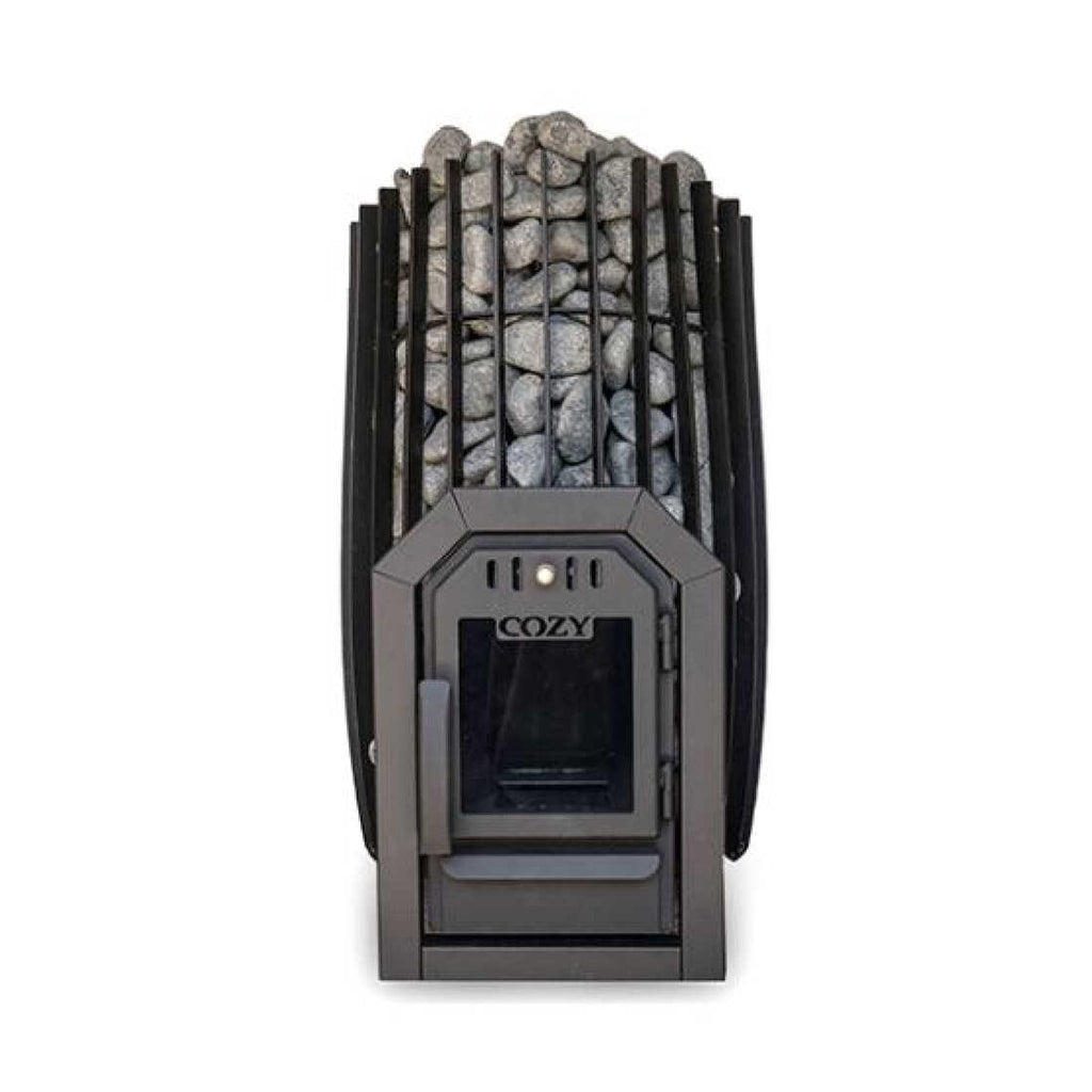 Cozy Heat SW Thru-Wall Wood Burning Sauna Stove With Sauna Stones [COZY SW-TW] (SAK69342)