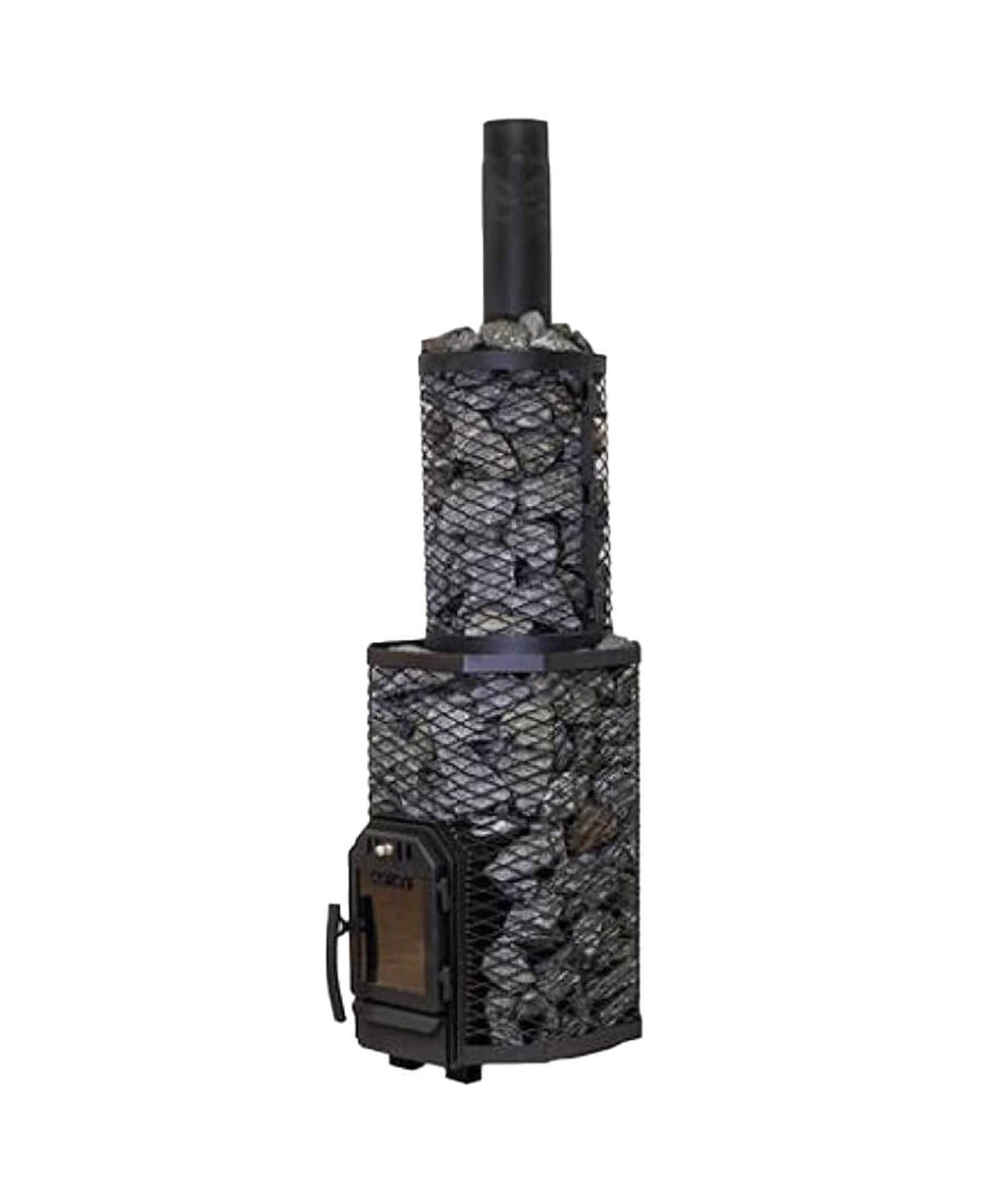 Cozy Heat Wood-Burning Floor Mount Sauna Stove With Chimney Kit And Sauna Stones [COZY] (SAK57382)