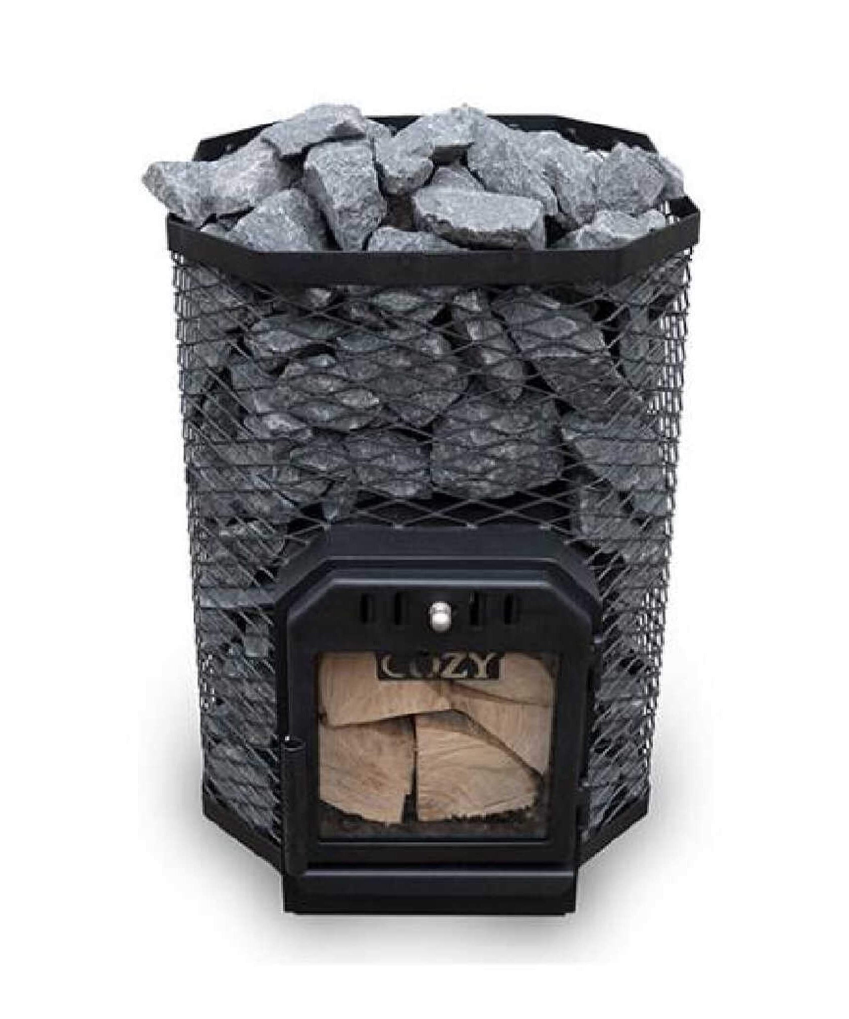 Cozy Heat Wood-Burning Floor Mount Sauna Stove With Chimney Kit And Sauna Stones [COZY] (SAK57382)
