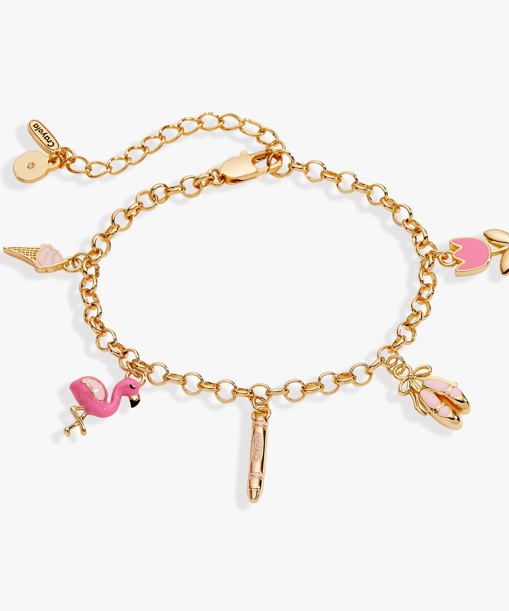 Crayola Fan Favorites Tickle Me Pink Charm Bracelet