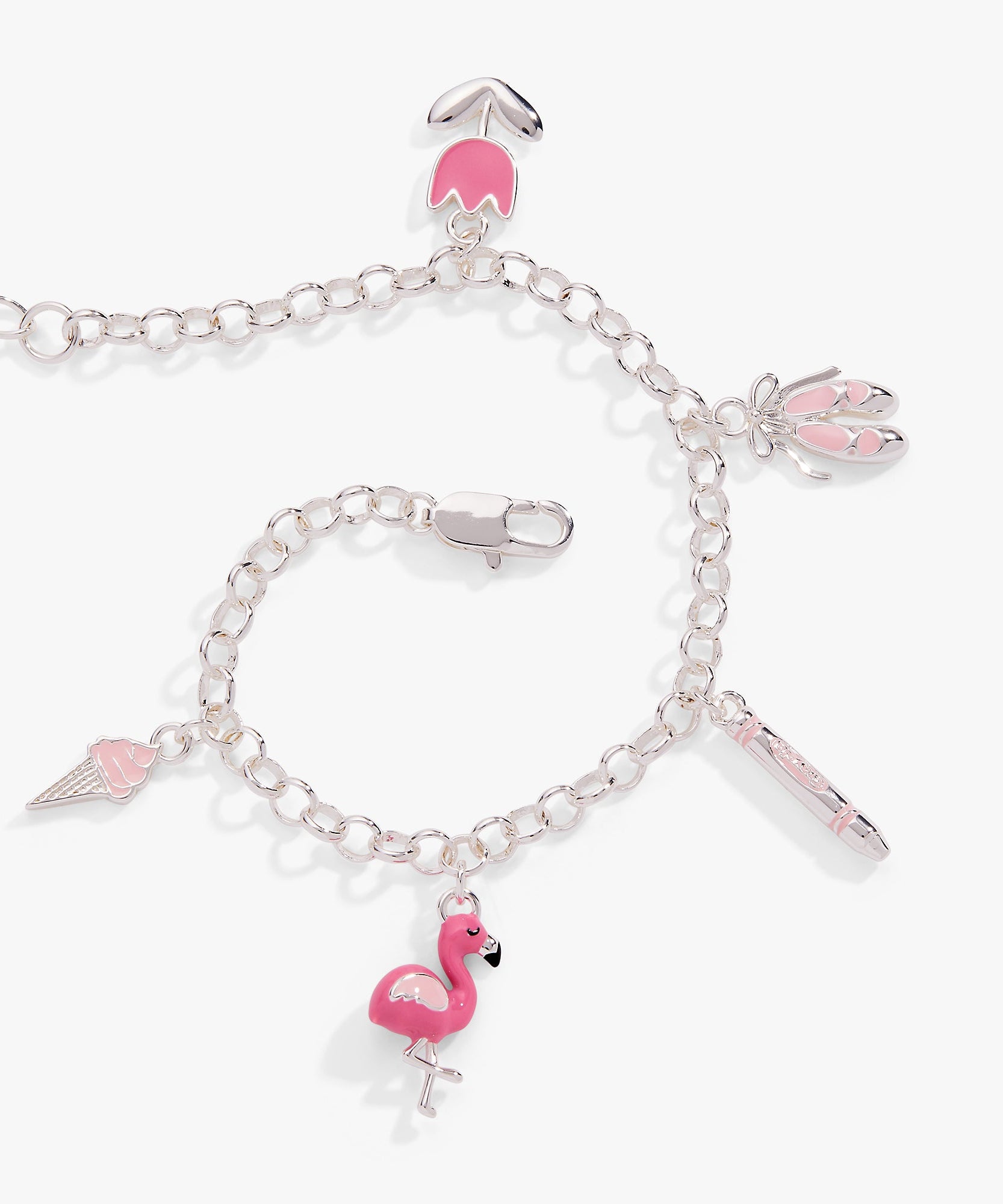 Crayola Fan Favorites Tickle Me Pink Charm Bracelet