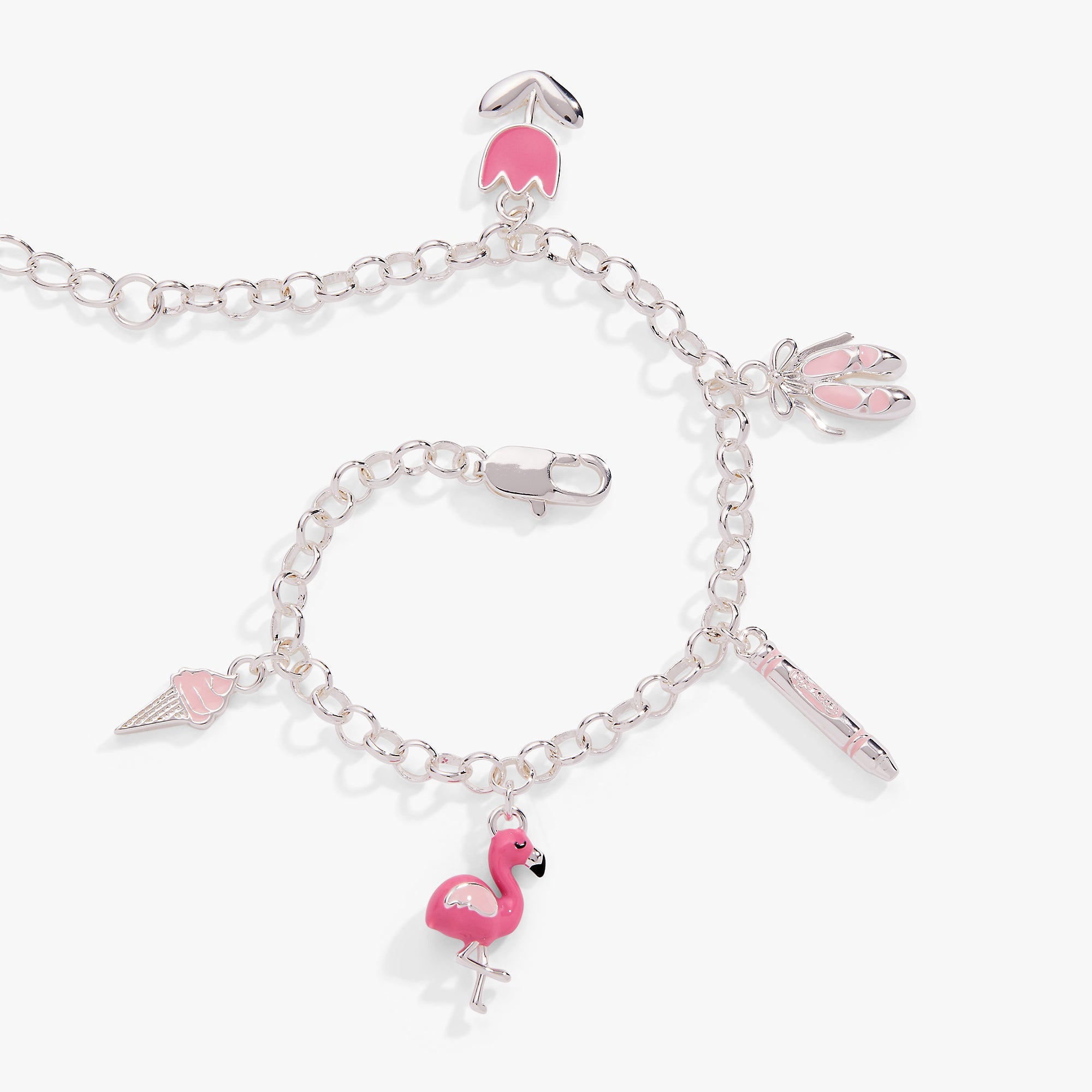 Crayola Fan Favorites Tickle Me Pink Charm Bracelet