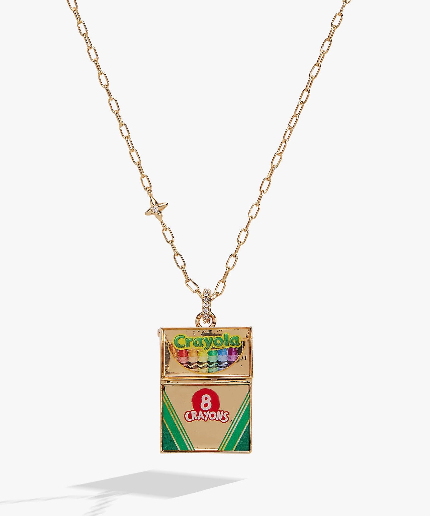 Crayola 'To Teach Is To Color A Life Forever' Crayon Box Locket
