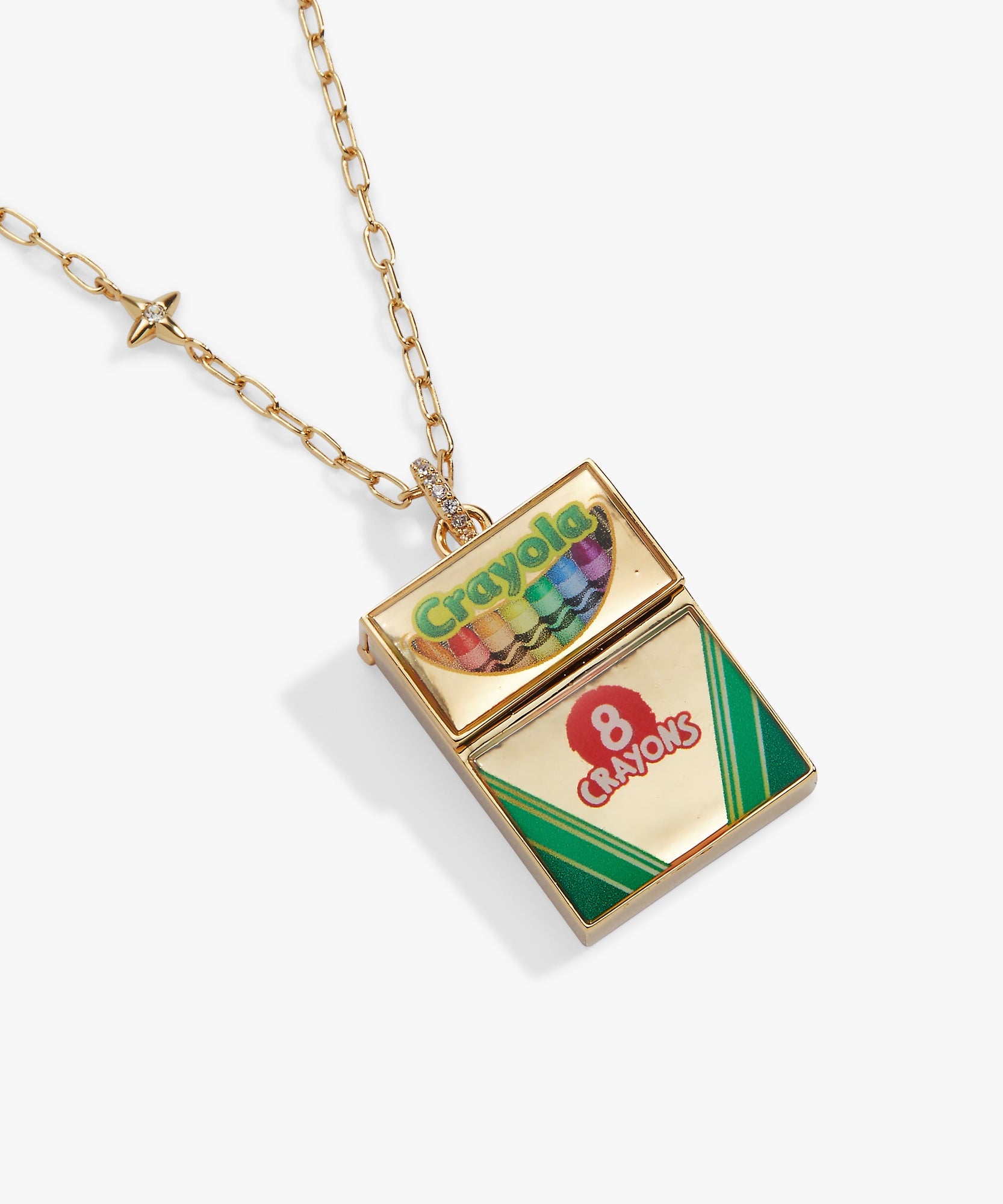 Crayola 'To Teach Is To Color A Life Forever' Crayon Box Locket