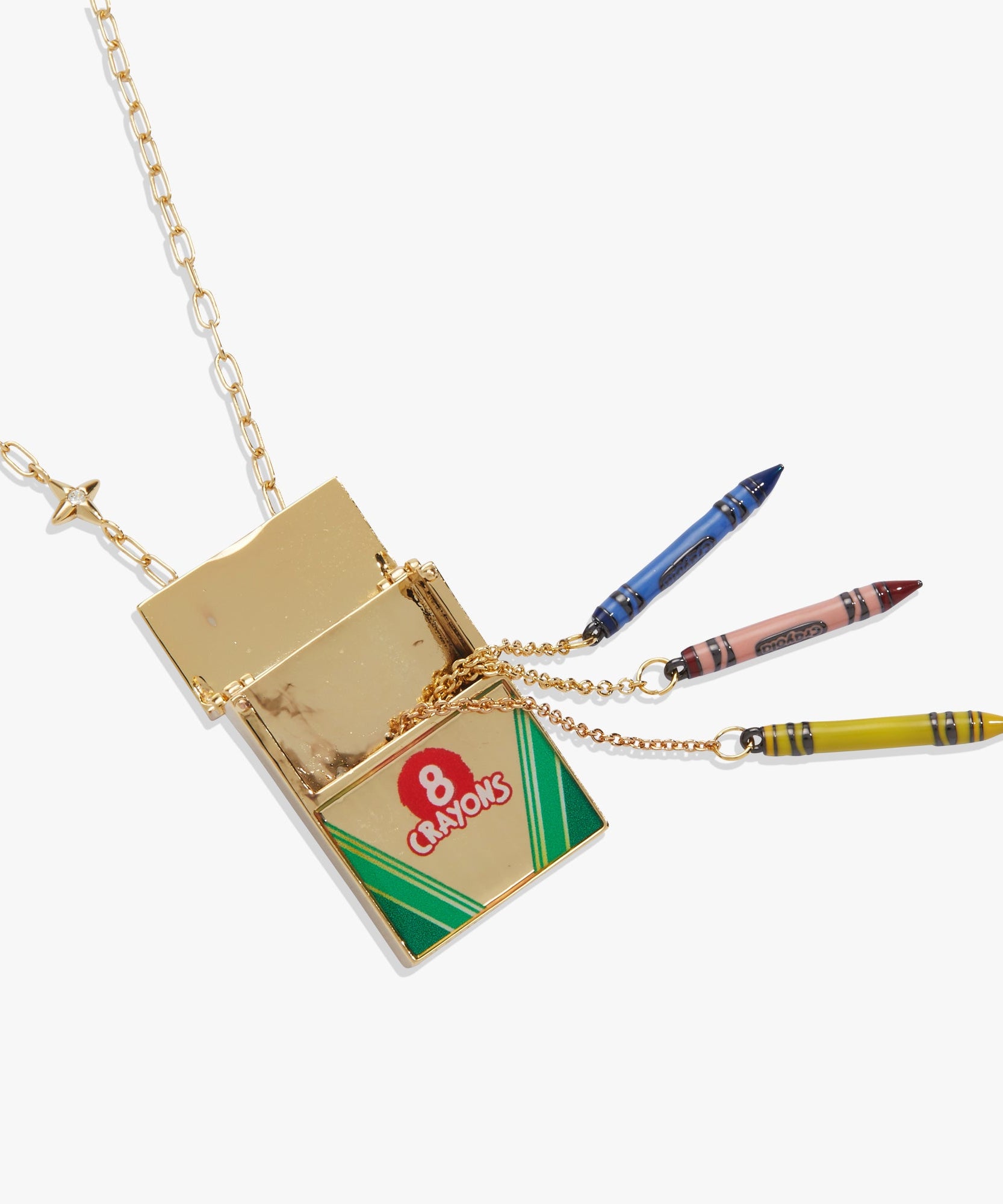 Crayola 'To Teach Is To Color A Life Forever' Crayon Box Locket