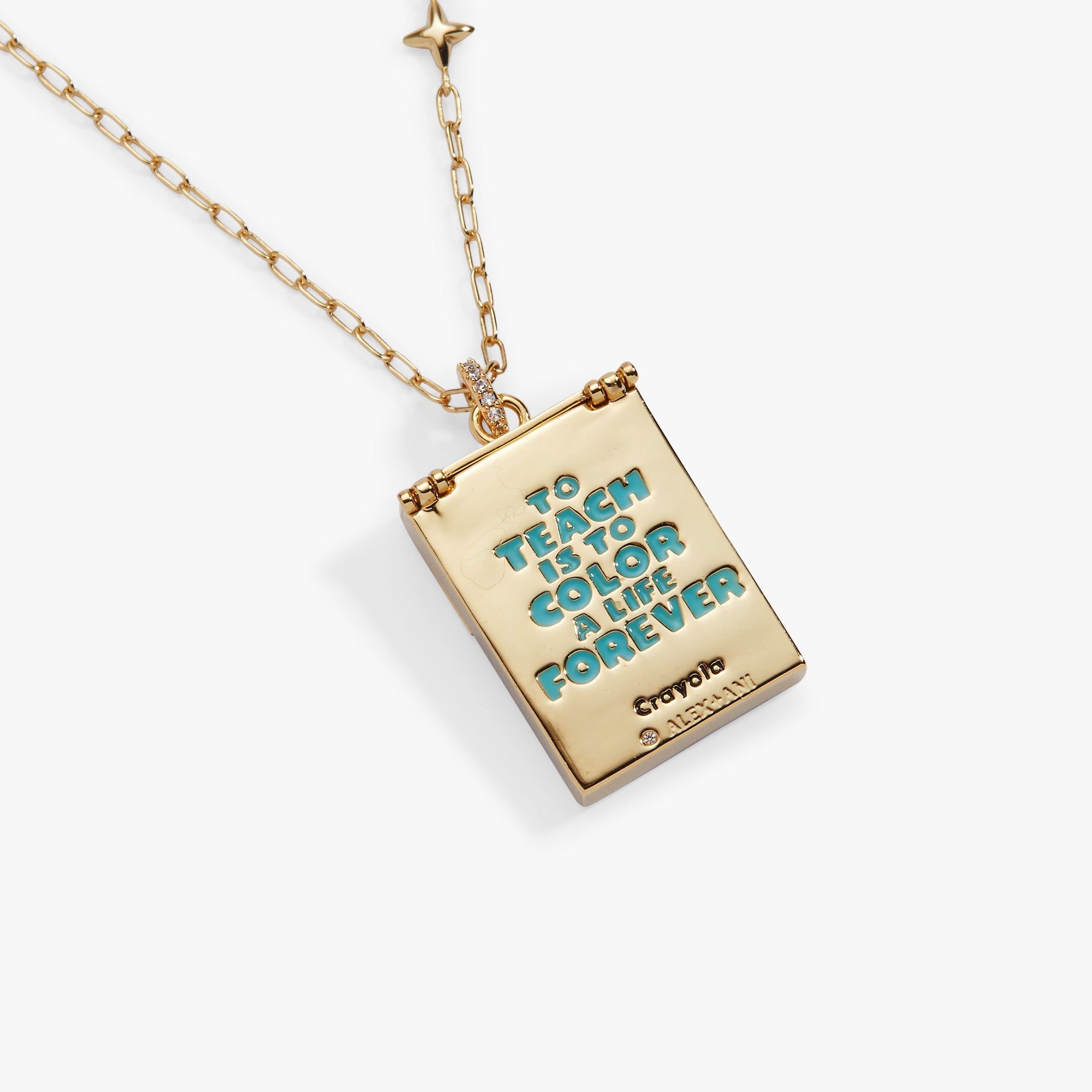 Crayola 'To Teach Is To Color A Life Forever' Crayon Box Locket