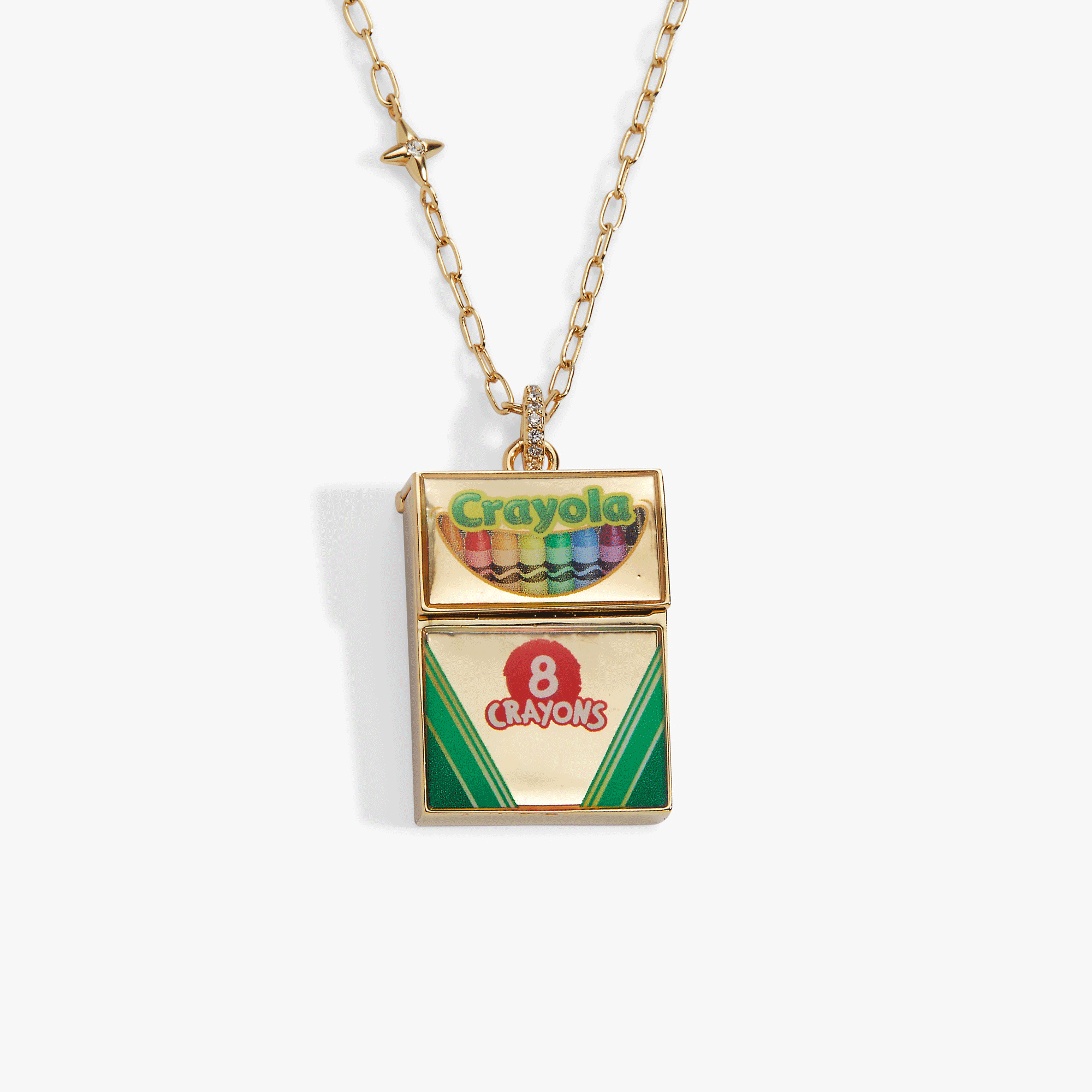 Crayola 'To Teach Is To Color A Life Forever' Crayon Box Locket