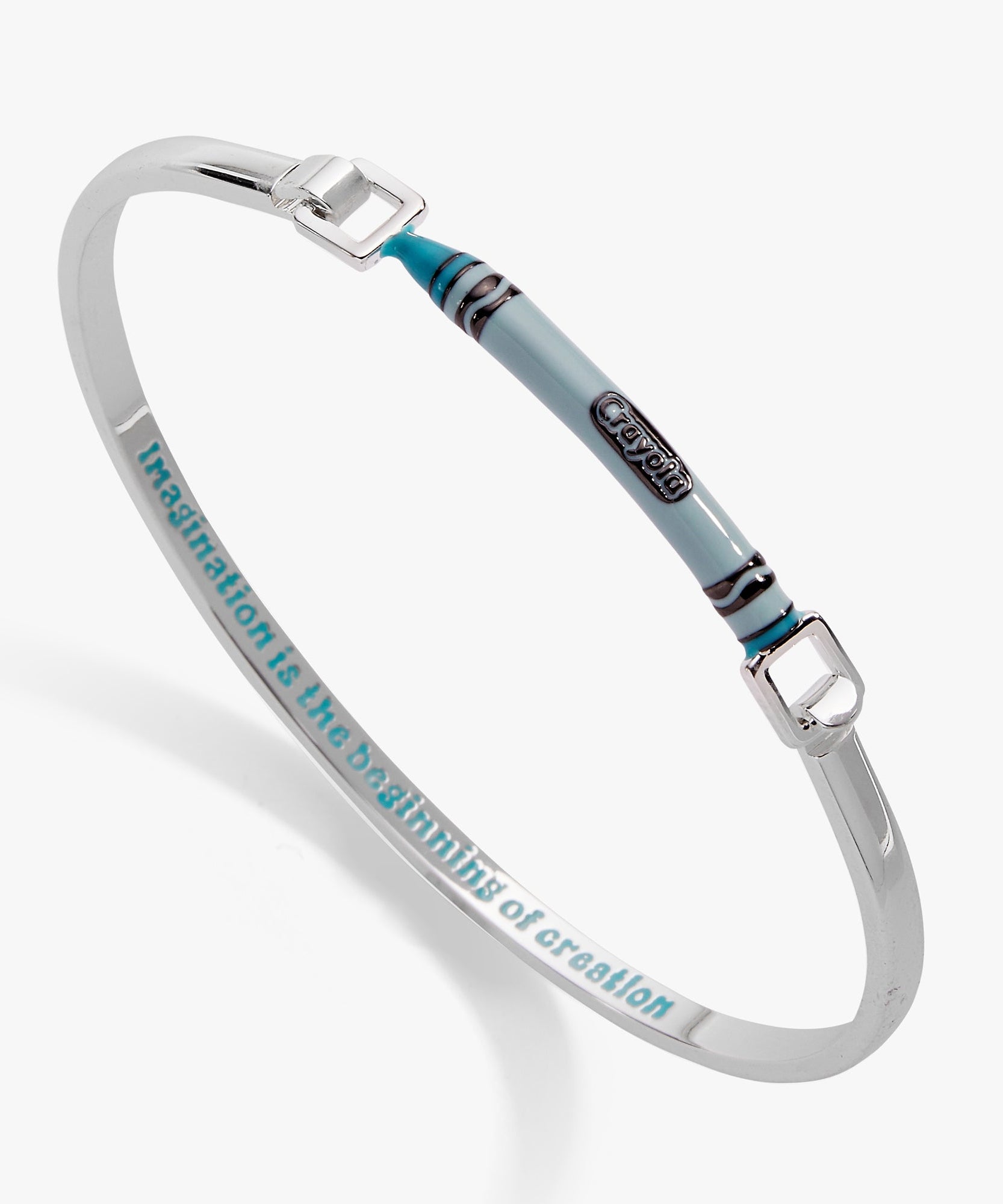 Crayola Robin's Egg Blue Crayon Tension Bangle