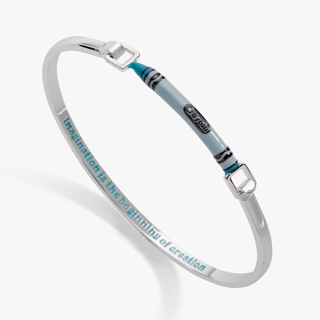 Crayola Robin's Egg Blue Crayon Tension Bangle