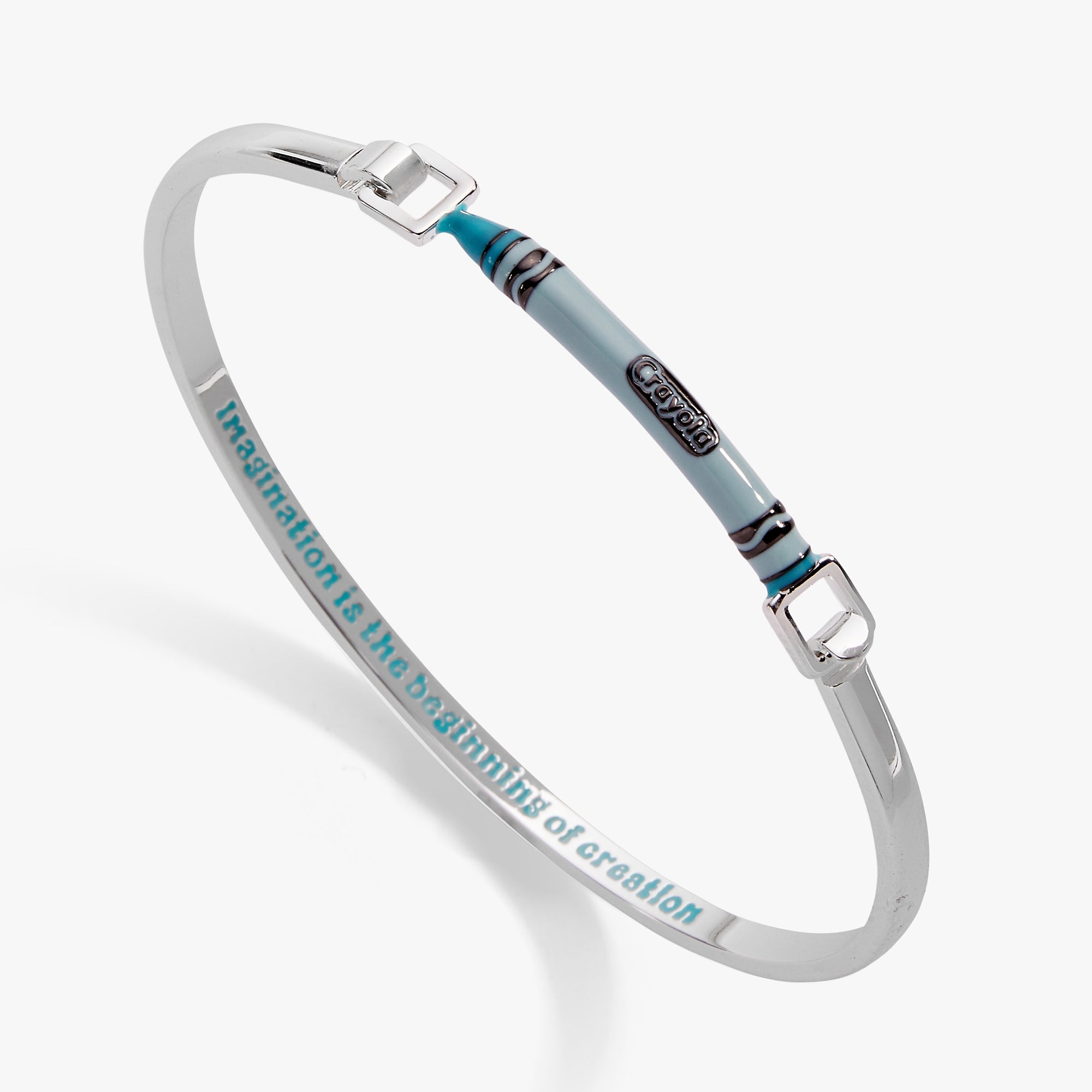Crayola Robin's Egg Blue Crayon Tension Bangle