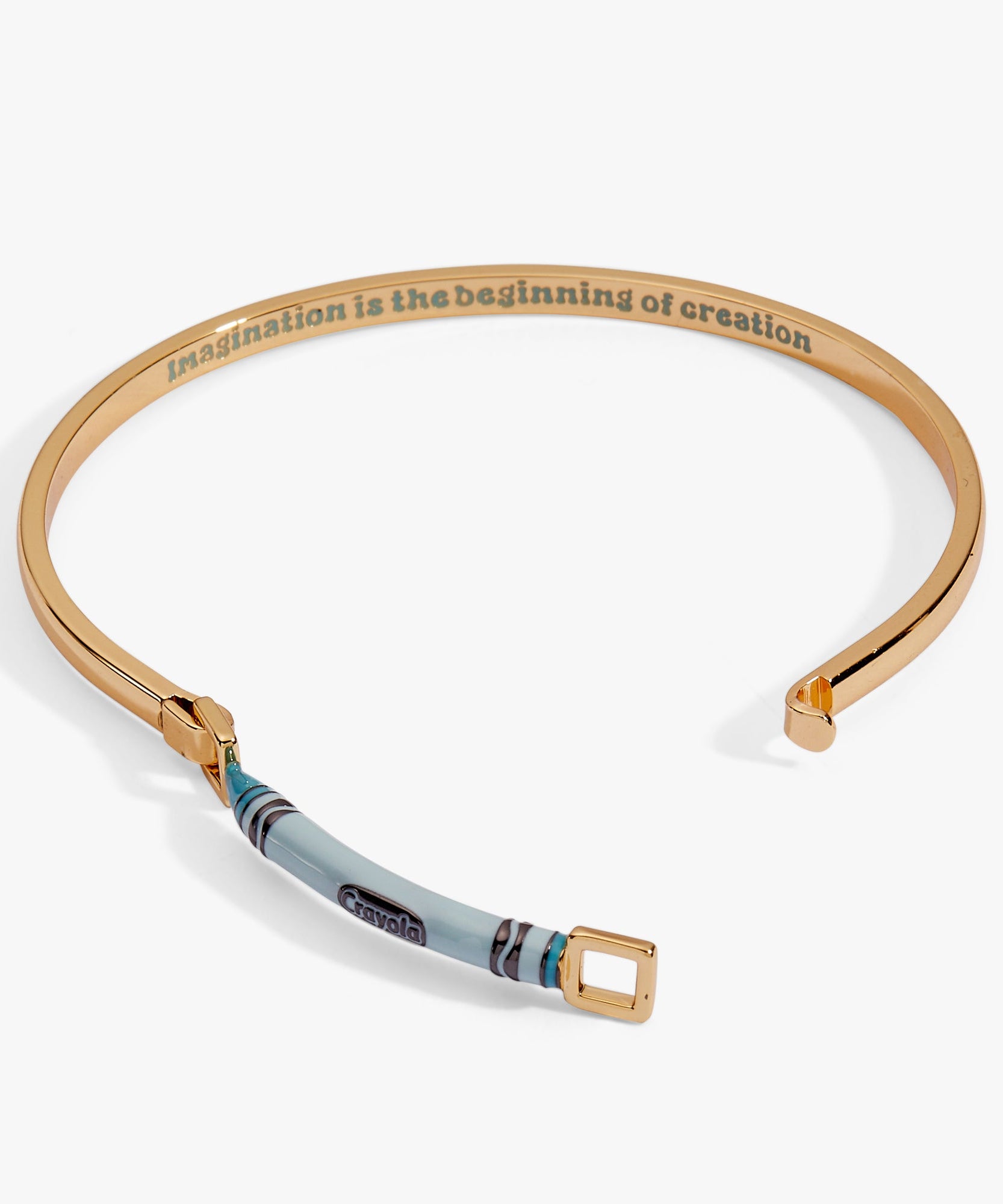 Crayola Robin's Egg Blue Crayon Tension Bangle