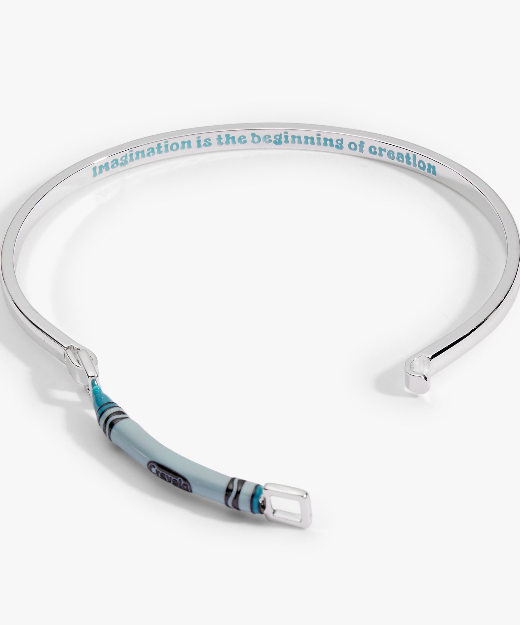 Crayola Robin's Egg Blue Crayon Tension Bangle