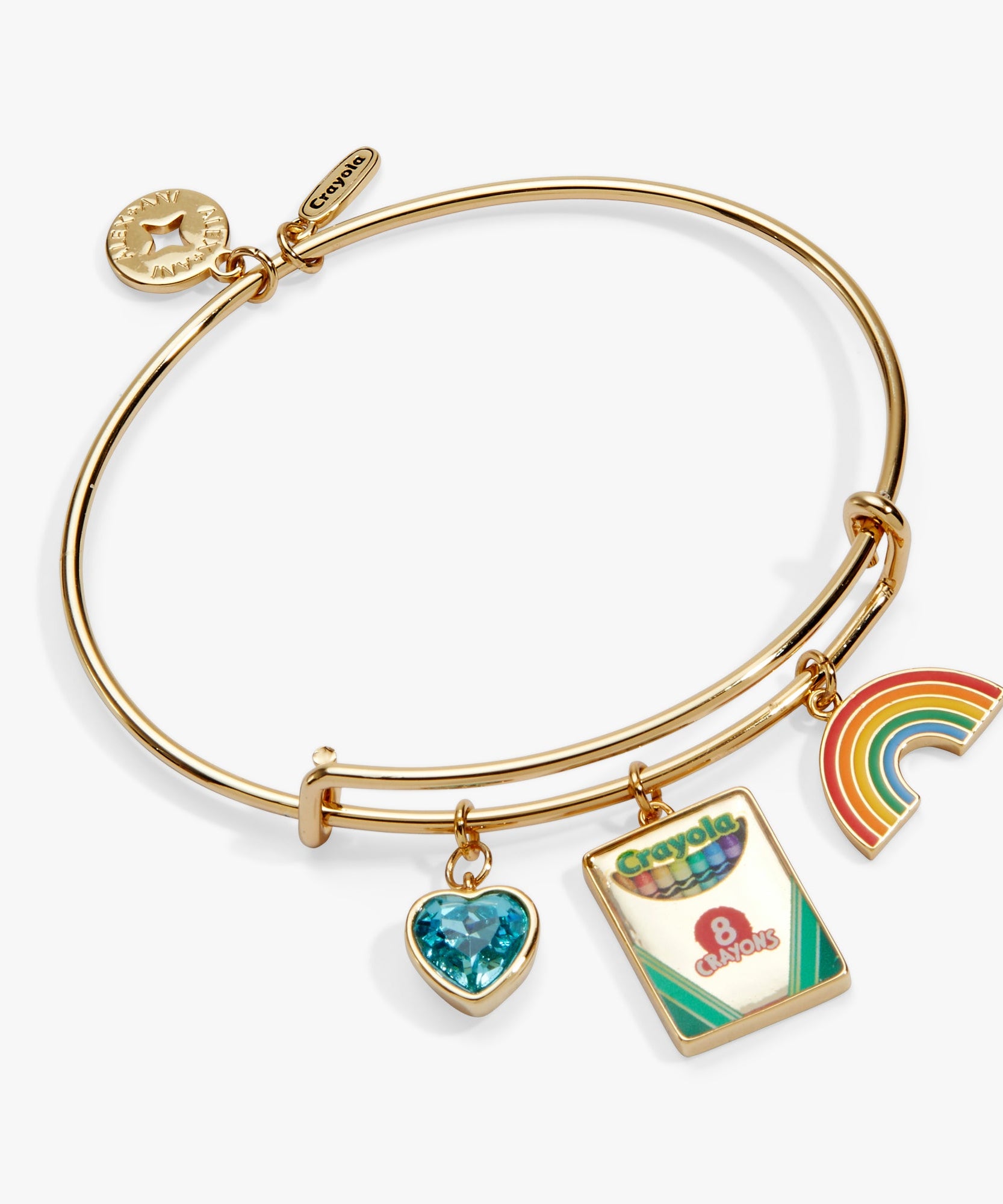 Crayola 'To Teach Is To Color A Life Forever' Multi Charm Bangle
