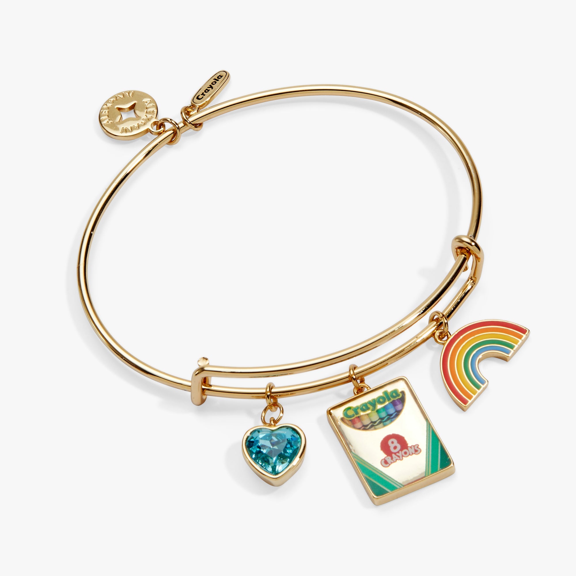 Crayola 'To Teach Is To Color A Life Forever' Multi Charm Bangle