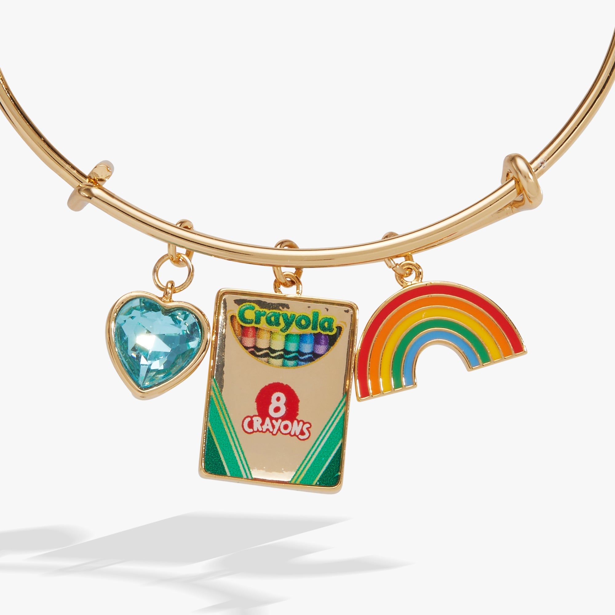 Crayola 'To Teach Is To Color A Life Forever' Multi Charm Bangle