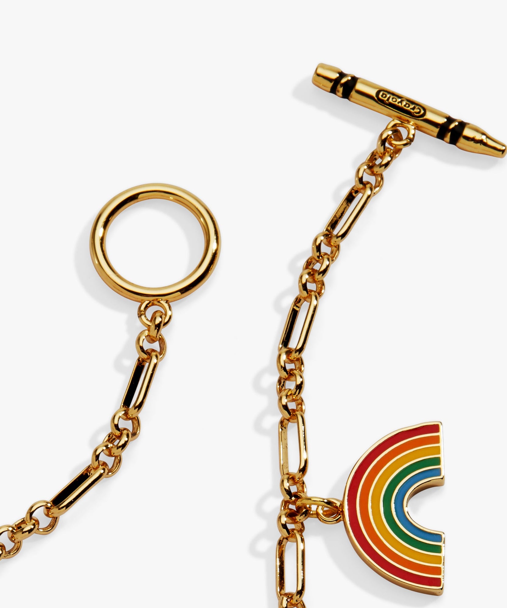 Crayola 'Teaching Is A Work Of Heart' Toggle Bracelet