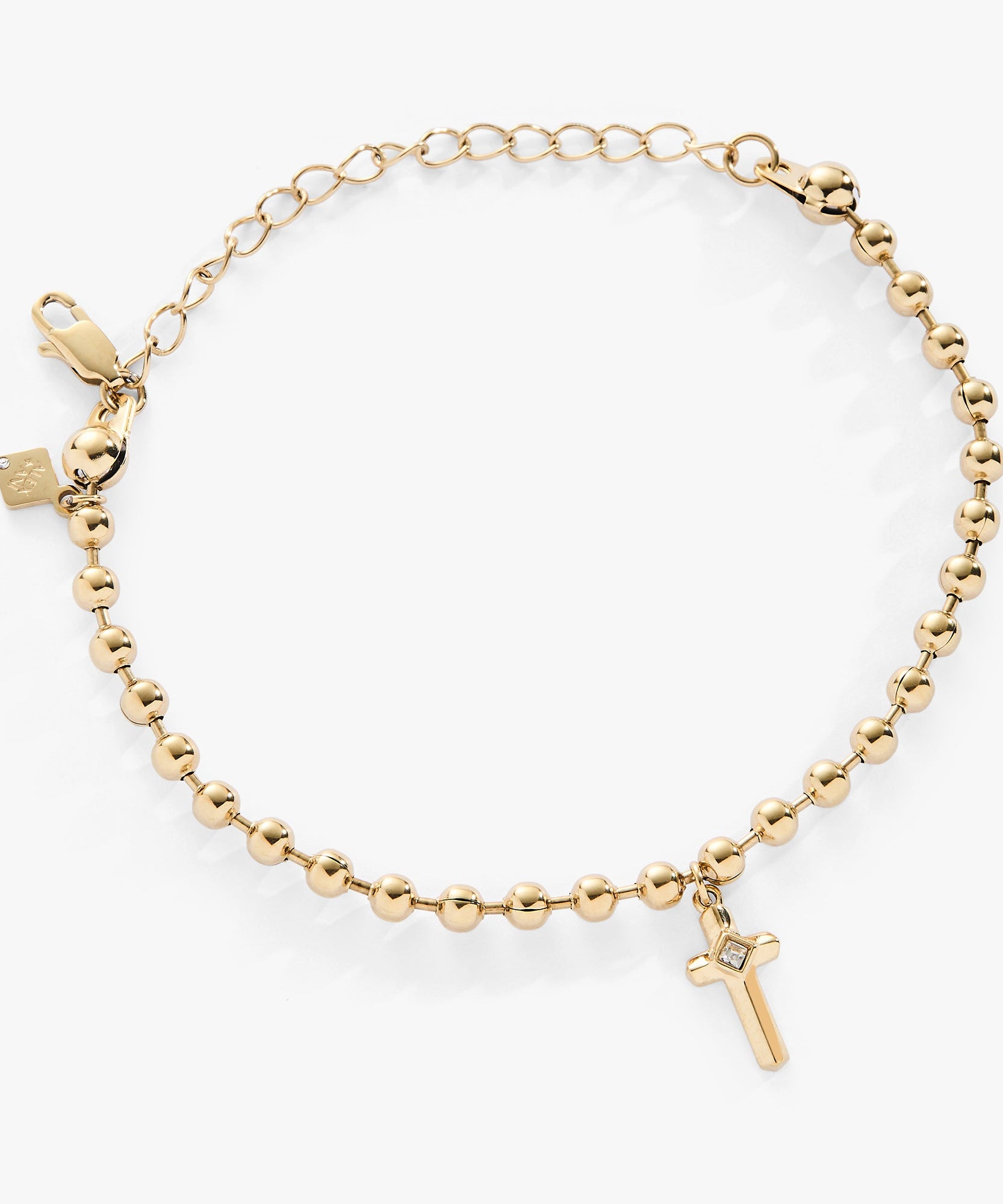 Cross Ball Chain Bracelet