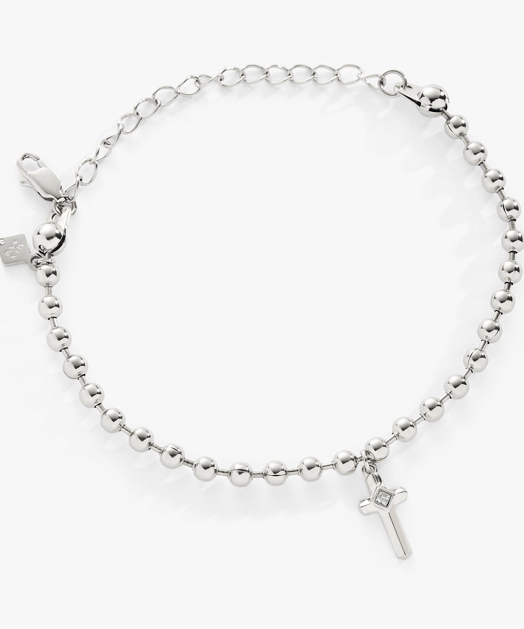Cross Ball Chain Bracelet