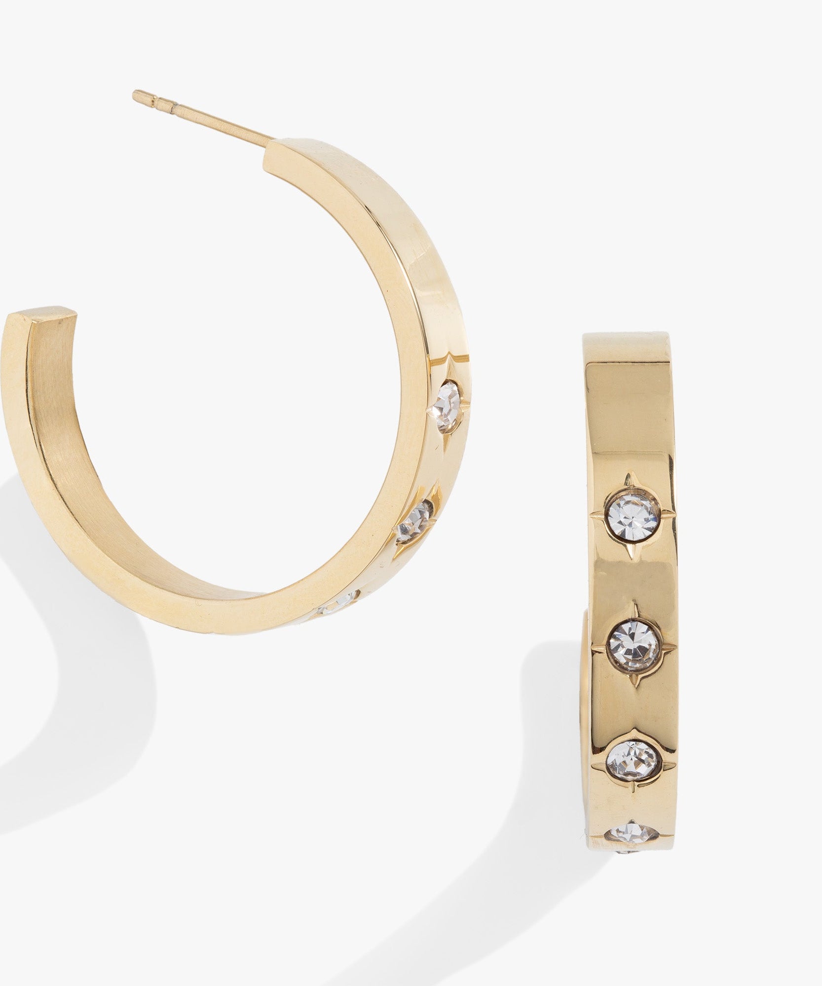 Crystal Accent Hoop