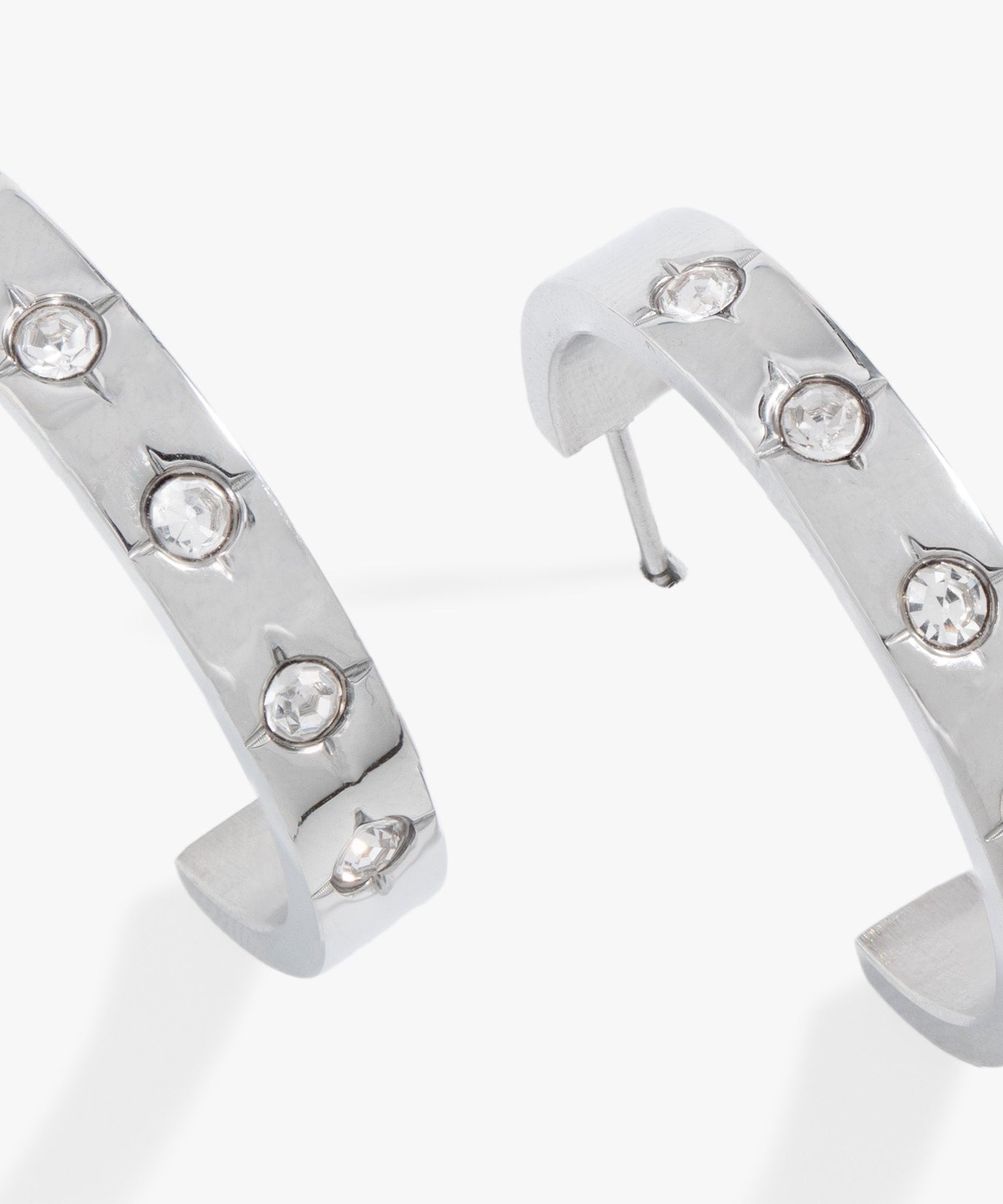 Crystal Accent Hoop