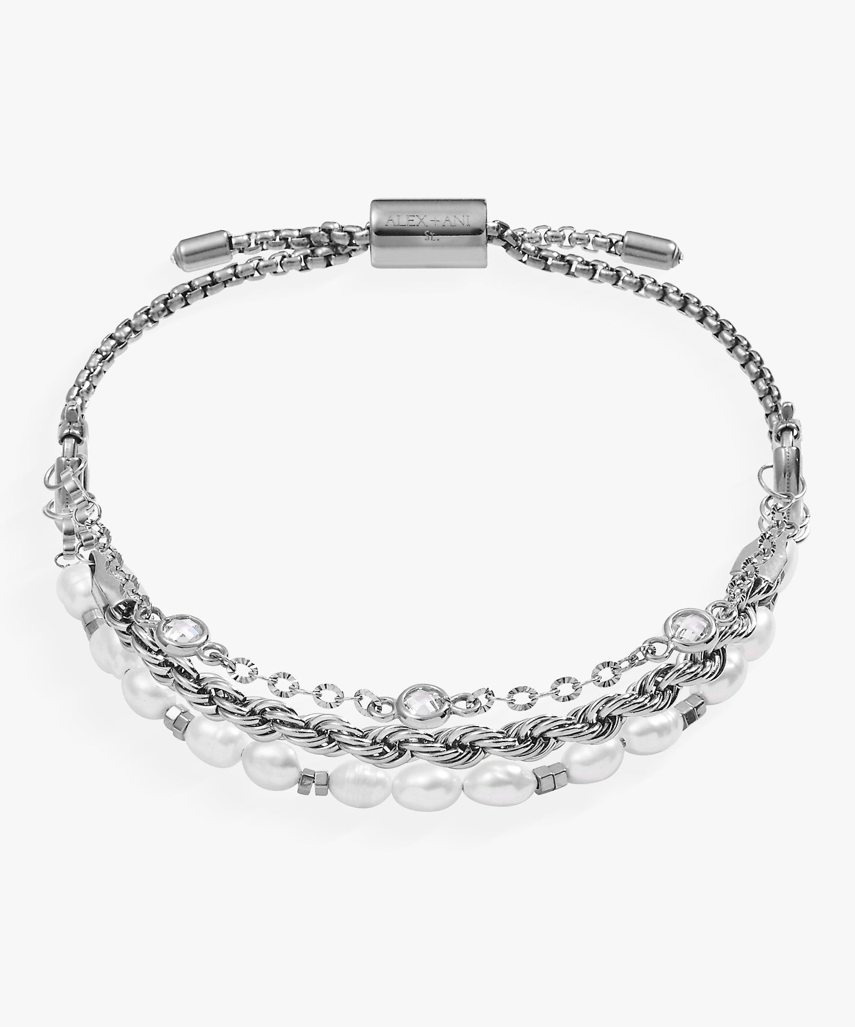 Crystal + Pearl Stranded™ Bracelet Set