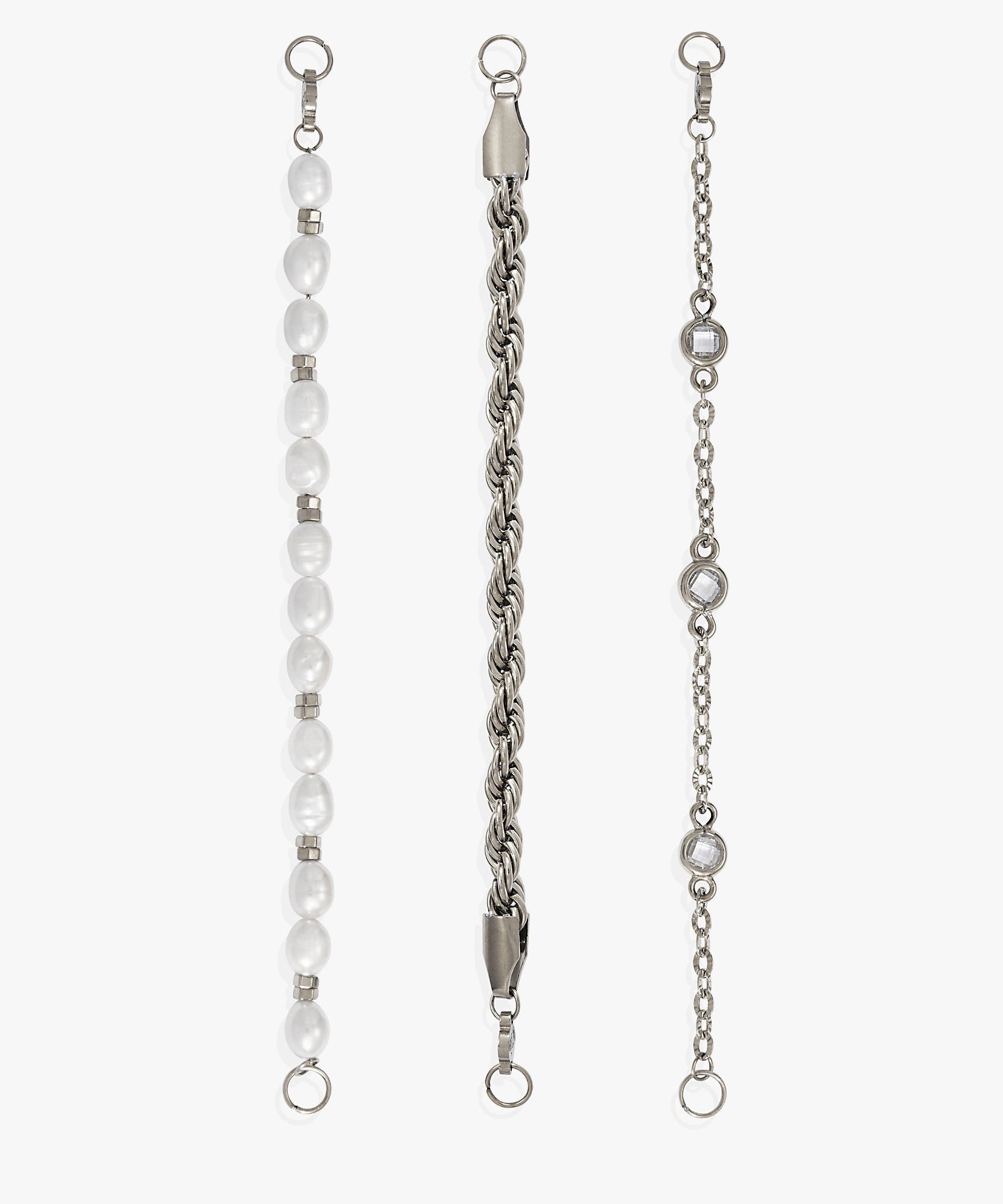 Crystal + Pearl Stranded™ Bracelet Set