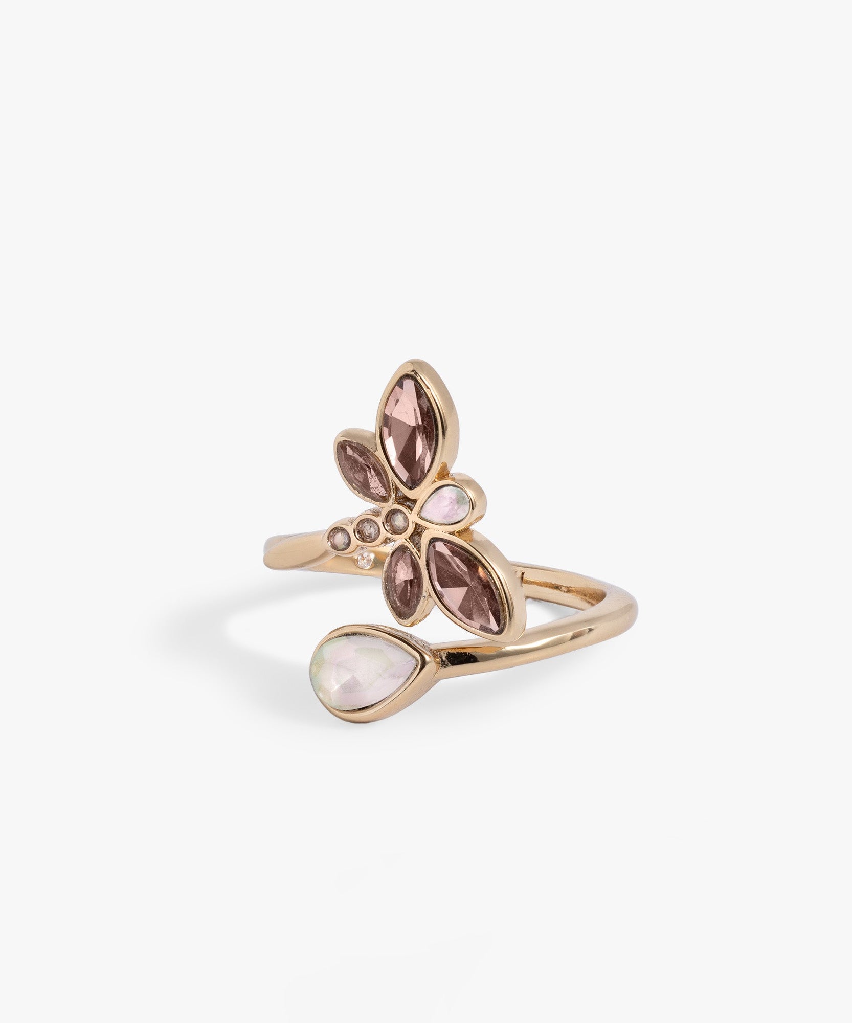 Crystal Dragonfly Ring