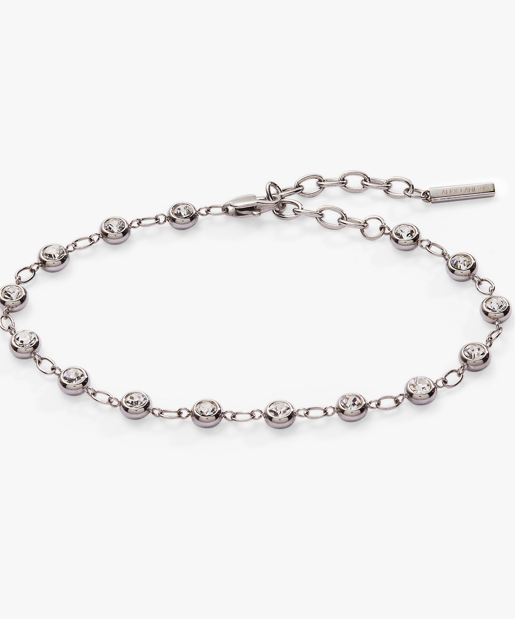 Crystal Pebble Chain Bracelet