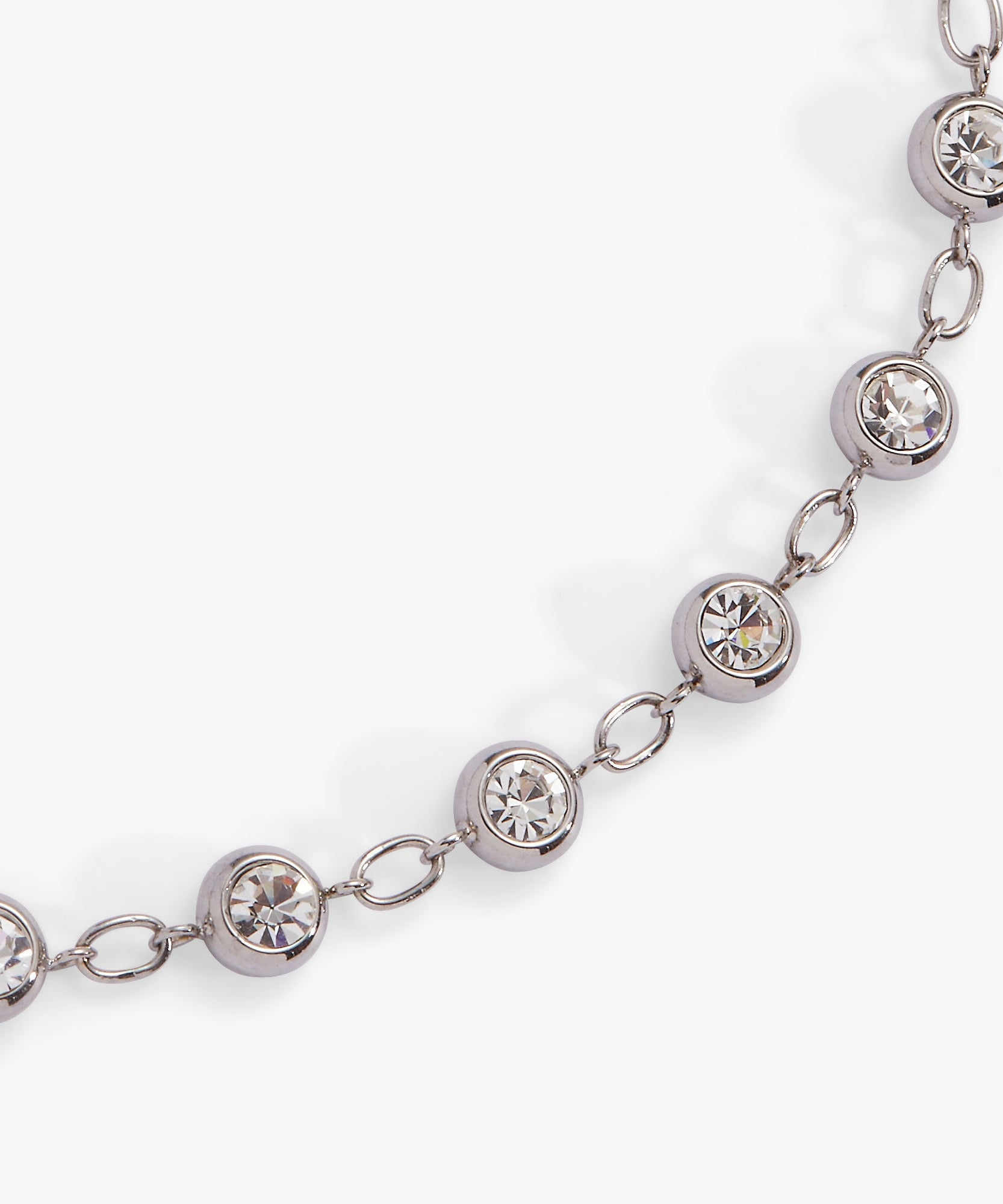 Crystal Pebble Chain Bracelet