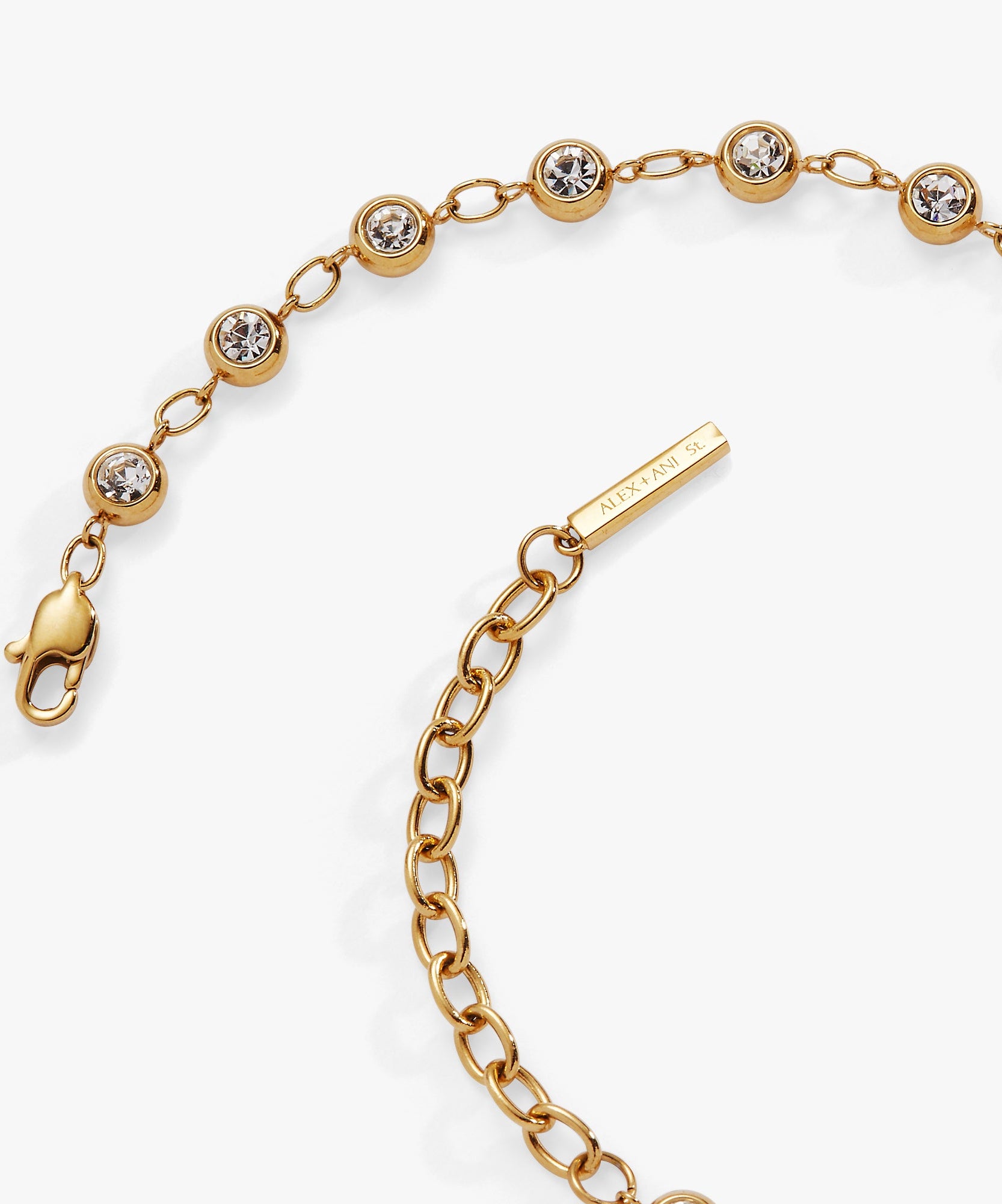 Crystal Pebble Chain Bracelet