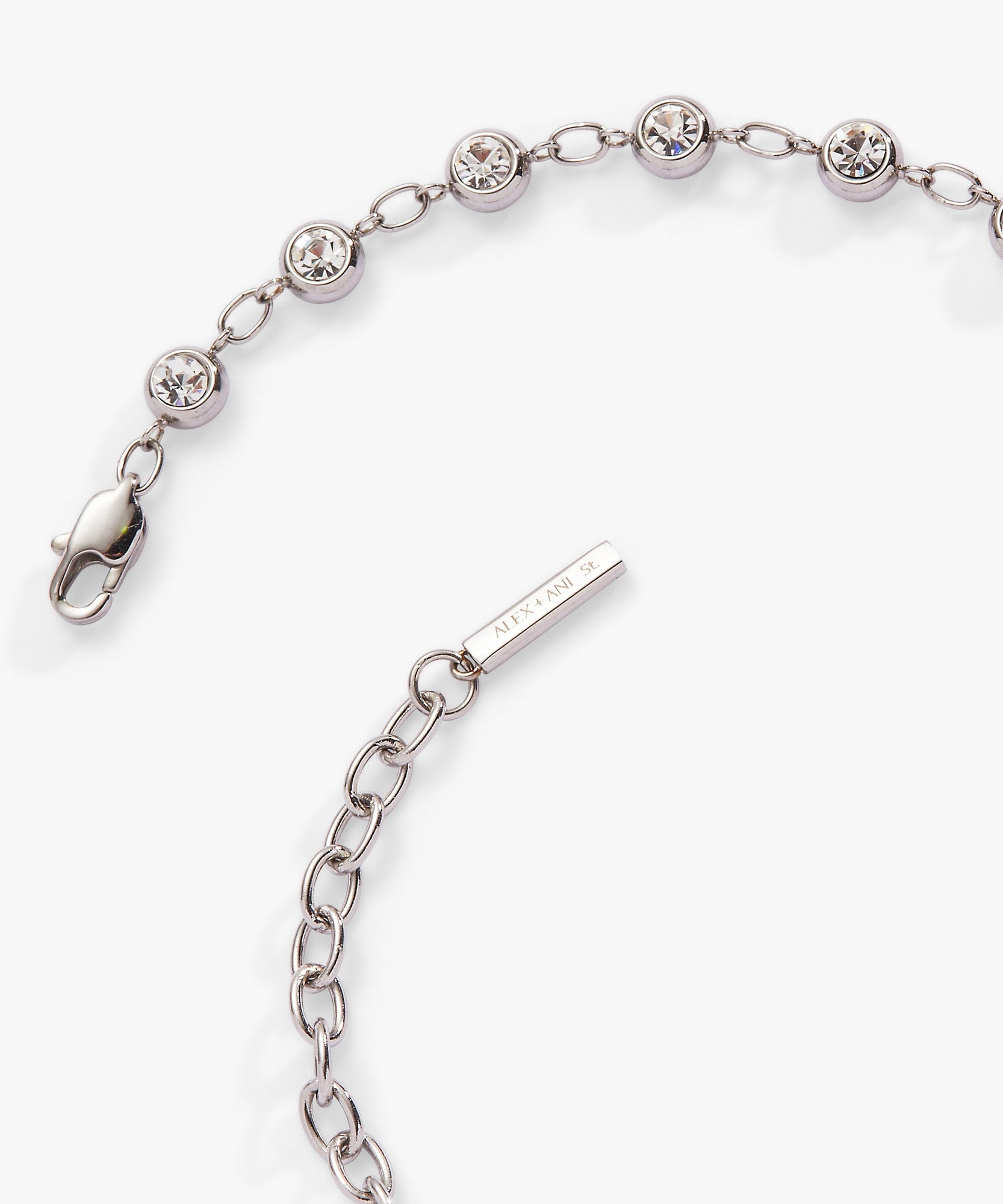 Crystal Pebble Chain Bracelet