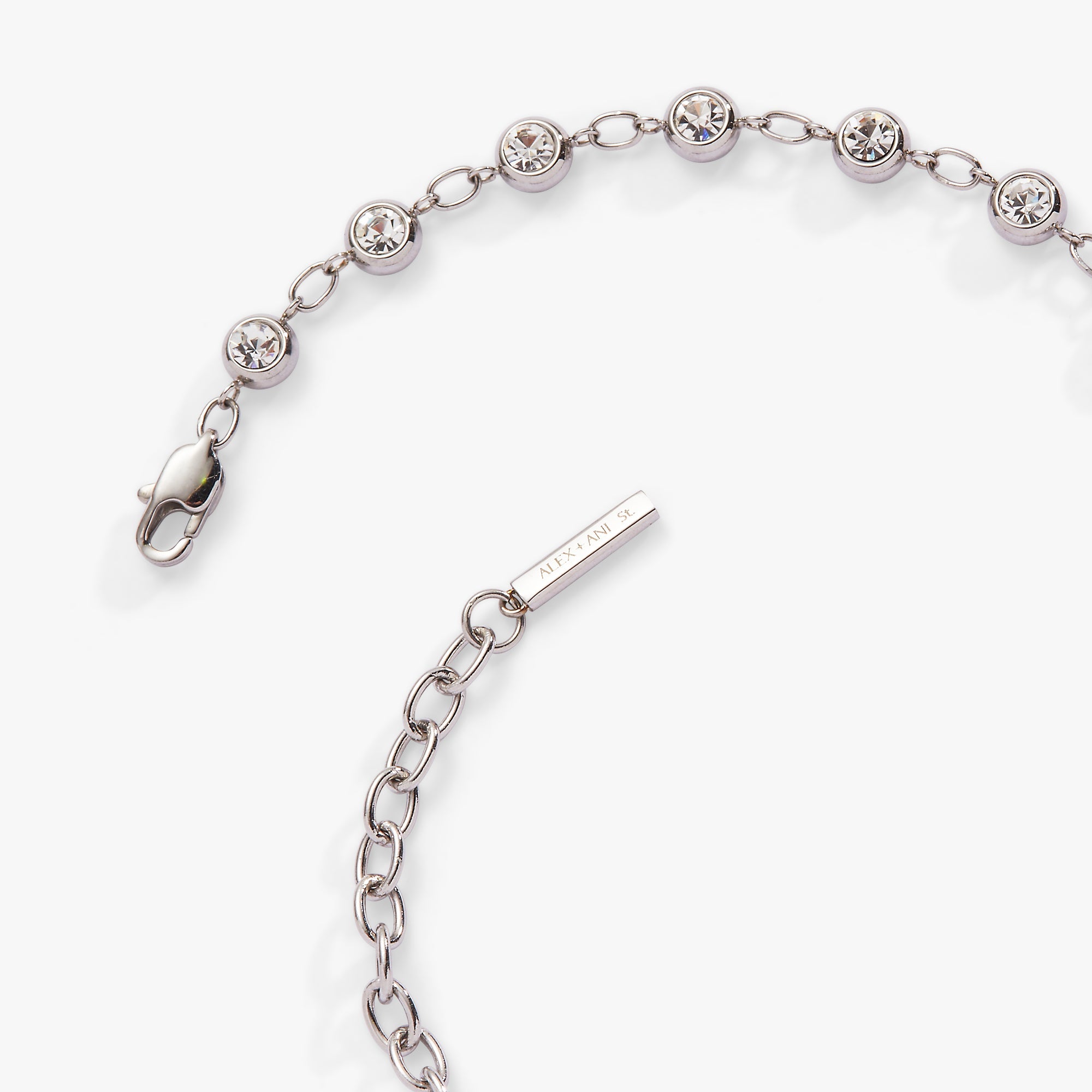 Crystal Pebble Chain Bracelet