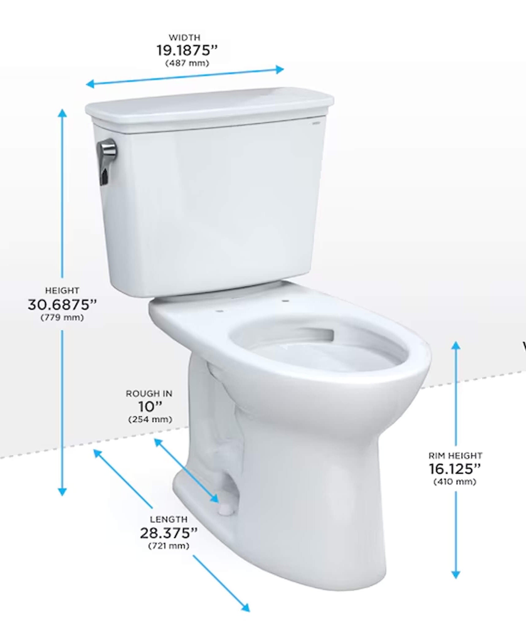 [CST786CEFG.10#01] TOTO Drake 1.28 GPF Transitional Two-Piece Toilet With 10-Inch Rough-In (SAK17064)