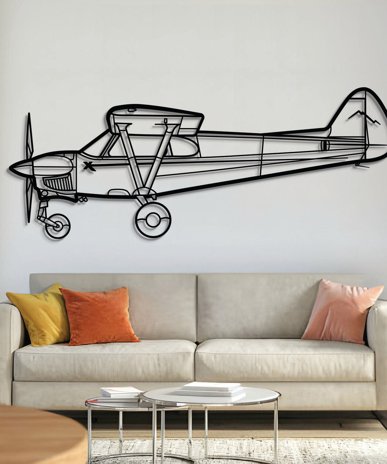 NXCUB Metallflugzeug Wandkunst - NCP0338