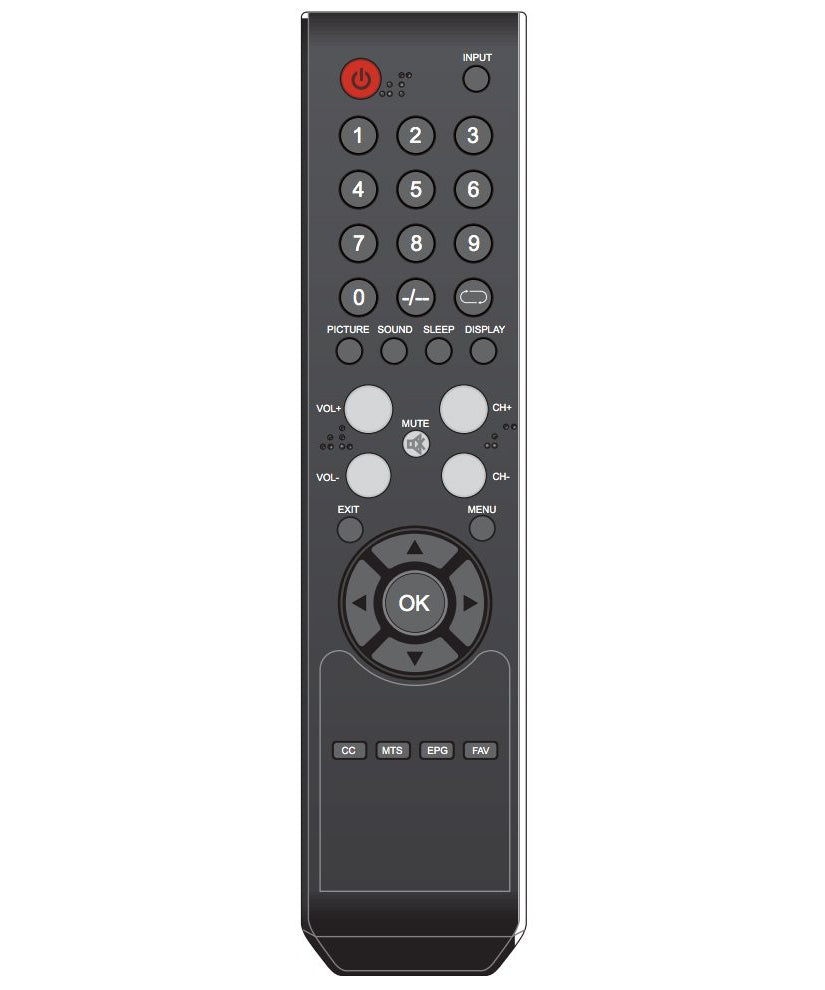 Curtis LED4250A TV Remote Control