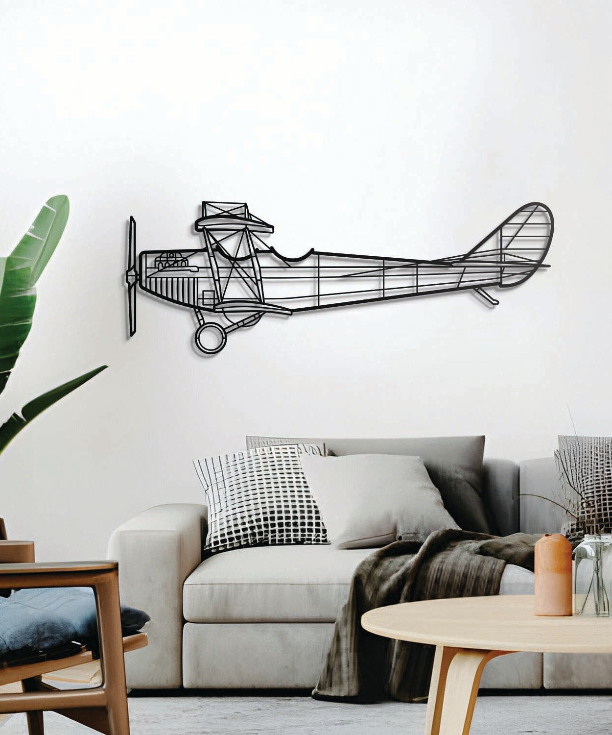 JN-4A Metall-Flugzeug-Wandkunst - NCP0430