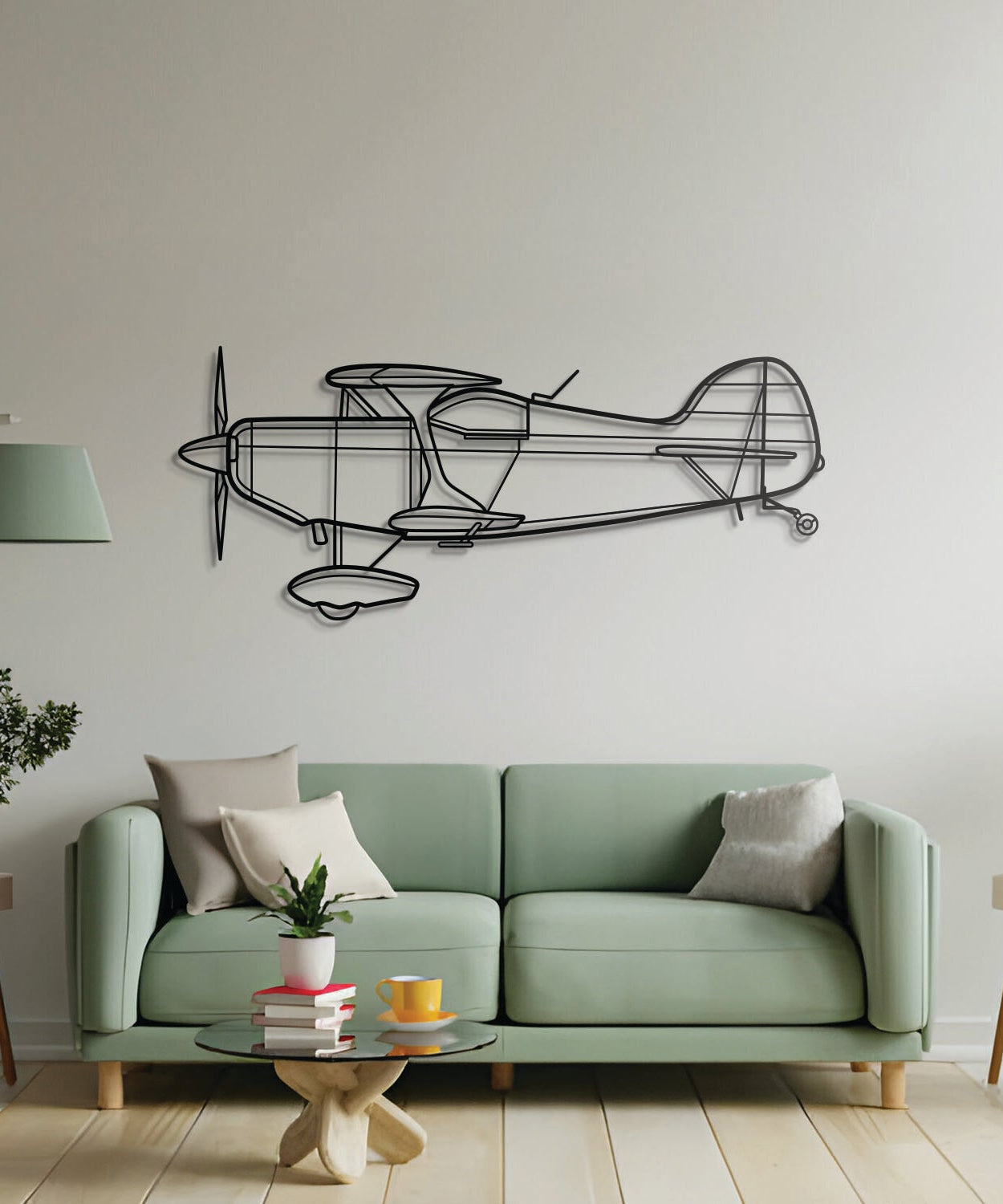 Pitts S-1T Metallflugzeug Wandkunst - NCP0243