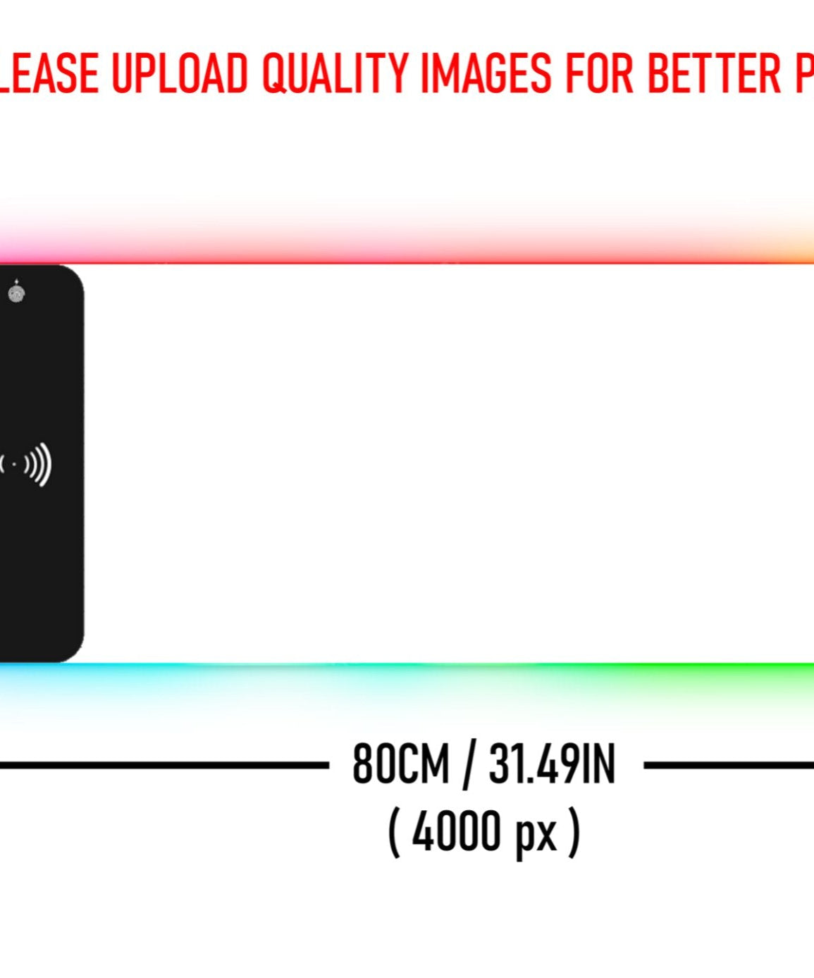 Custom Wireless Charging RGB Deskmat